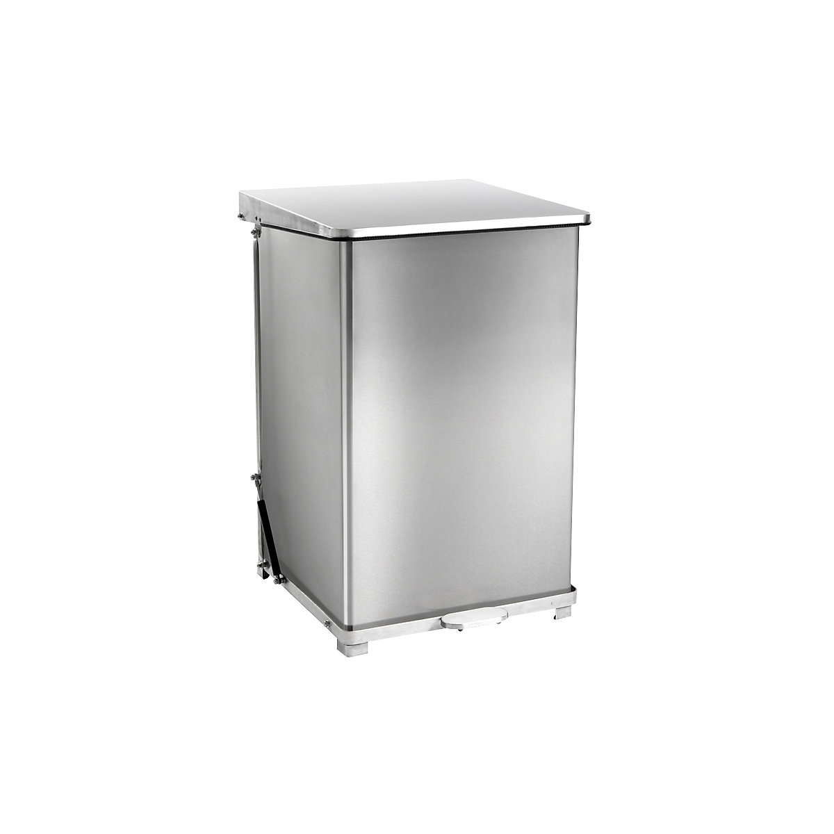 Industrial pedal bin, stainless steel, capacity 152 l, HxWxD 770 x 540 x 540 mm