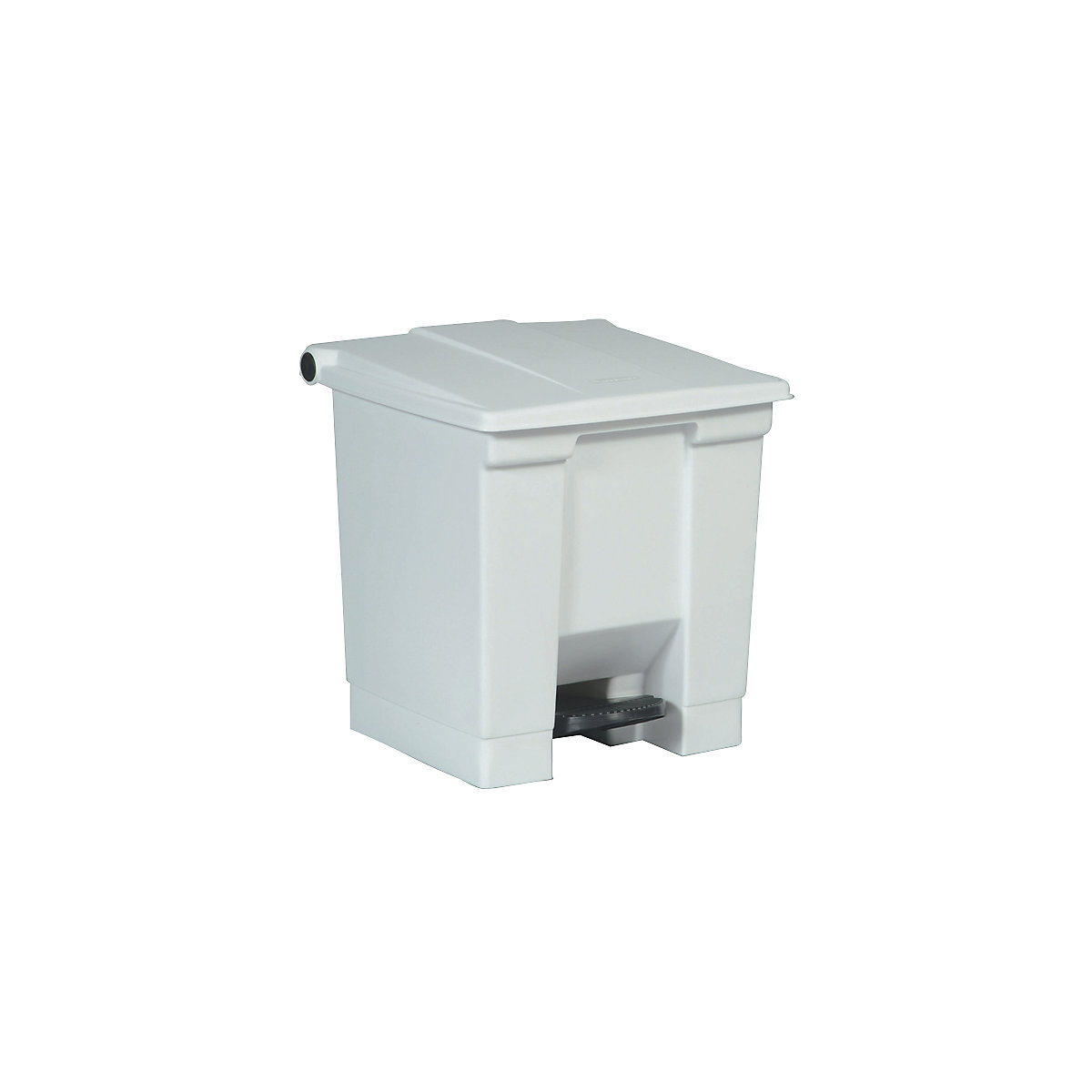 Industrial pedal bin – Rubbermaid, capacity 30 l, white, 5+ items-4