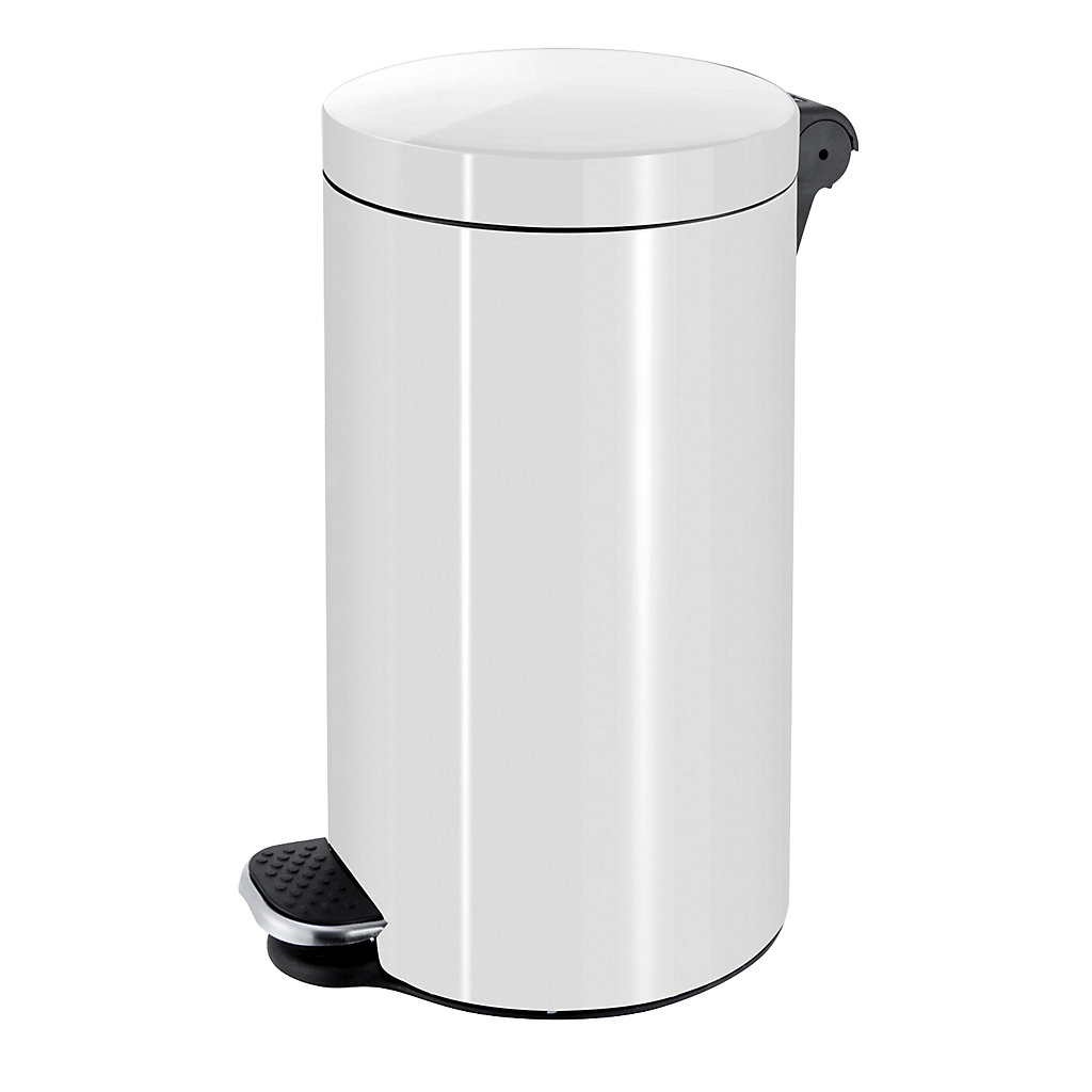 Pedal bin capacity 12 l, HxØ 400 x 250 mm KAISER+KRAFT