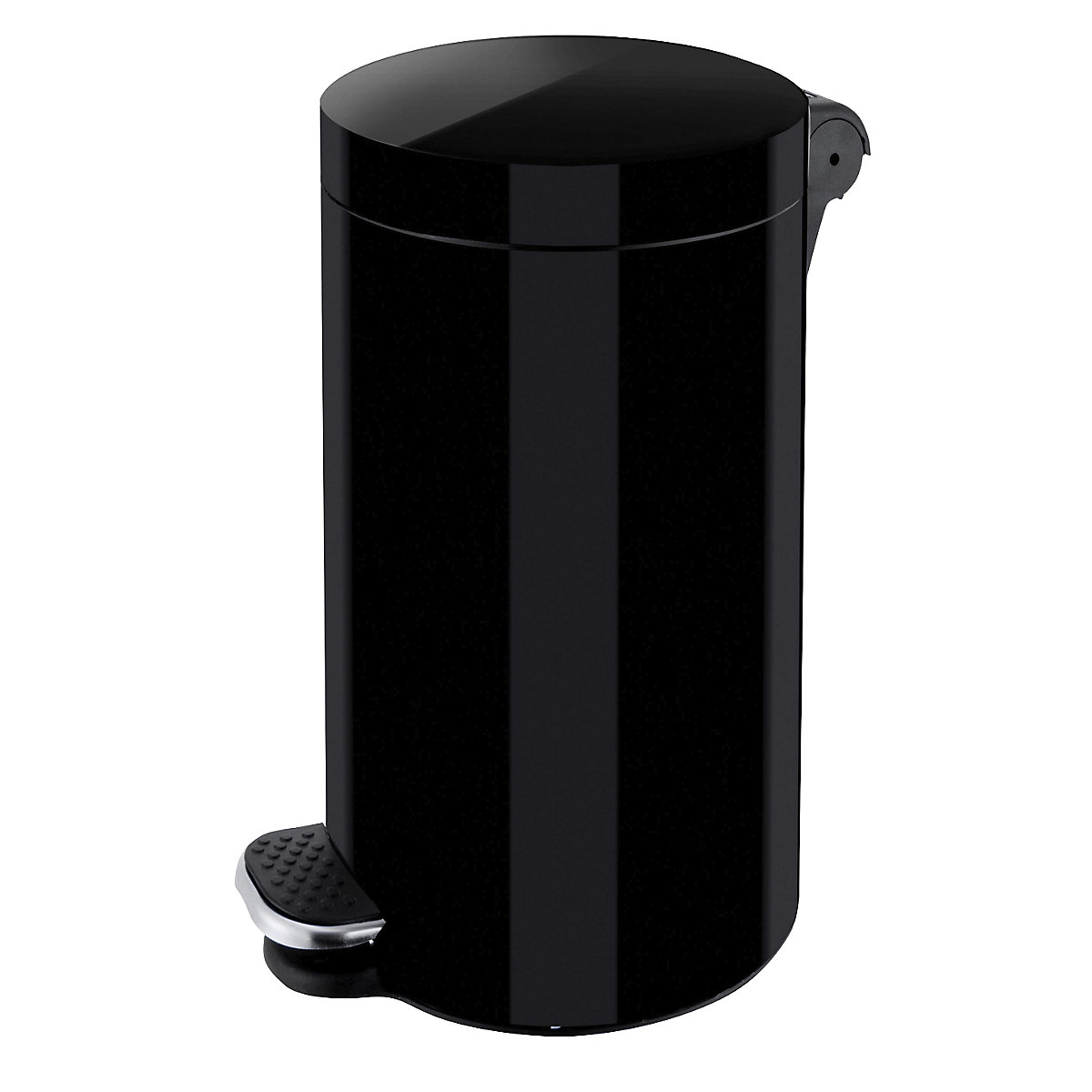 Pedal bin, capacity 12 l, HxØ 400 x 250 mm, black