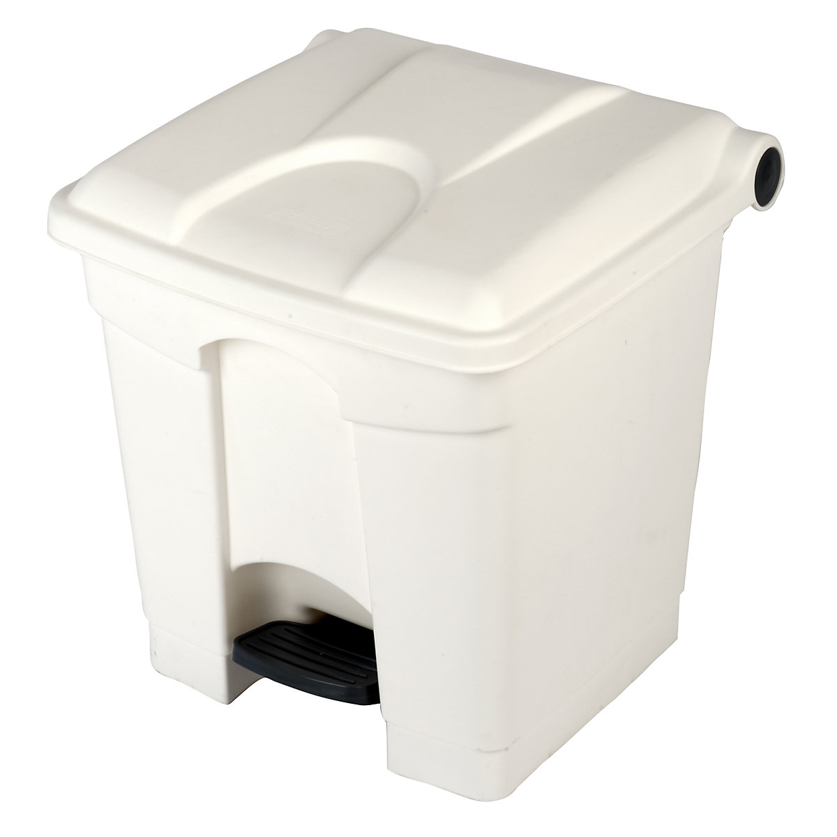 EUROKRAFTbasic – Pedal waste collector, capacity 30 l, WxHxD 410 x 435 x 400 mm, white