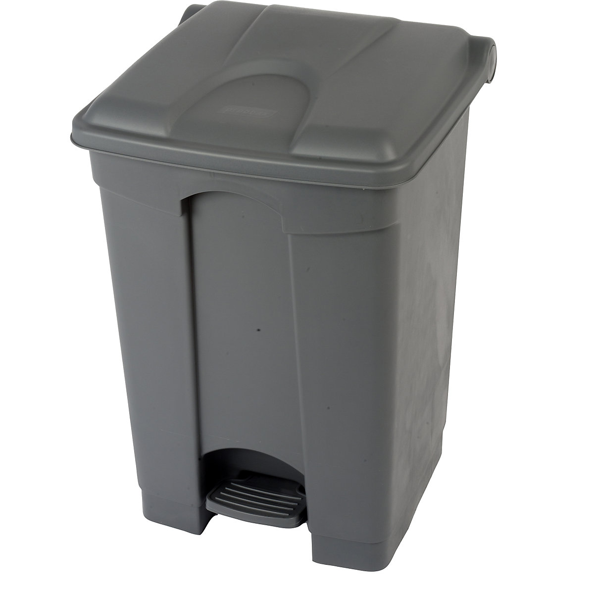 EUROKRAFTbasic – Pedal waste collector, capacity 45 l, WxHxD 410 x 600 x 400 mm, grey