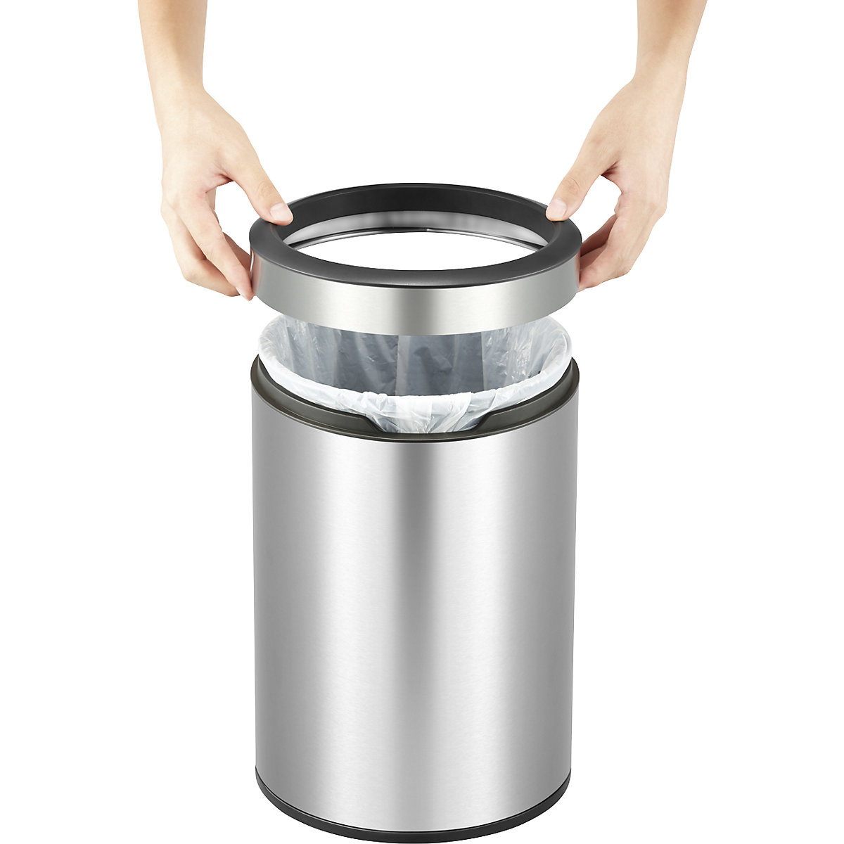 Round open top waste bin (Product illustration 3)-2