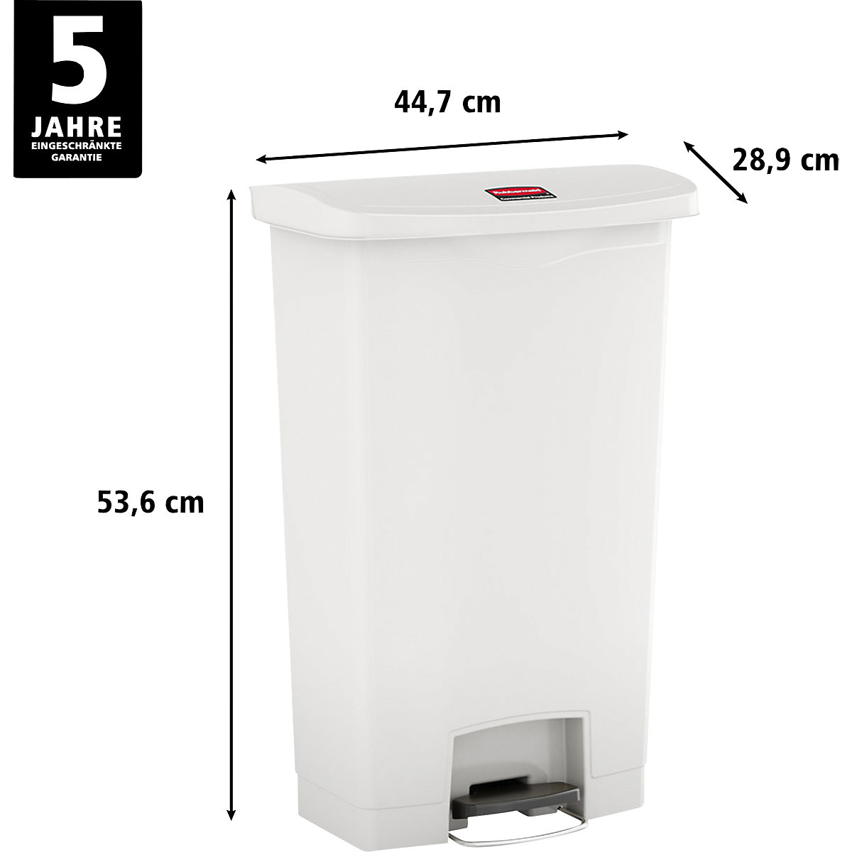 SLIM JIM® foot pedal bin – Rubbermaid (Product illustration 3)-2