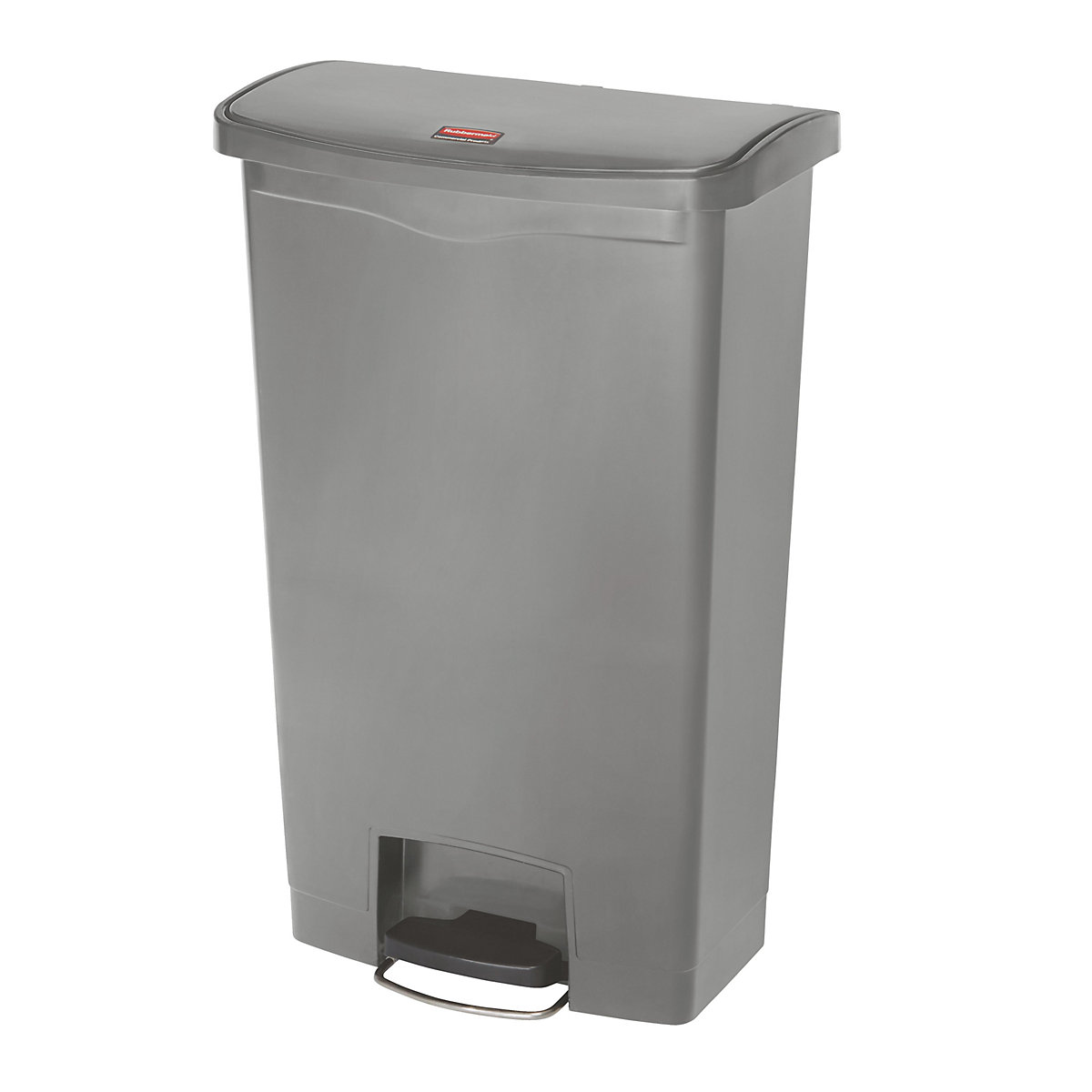 SLIM JIM® waste collector with pedal – Rubbermaid, capacity 68 l, WxHxD 322 x 803 x 500 mm, grey-4