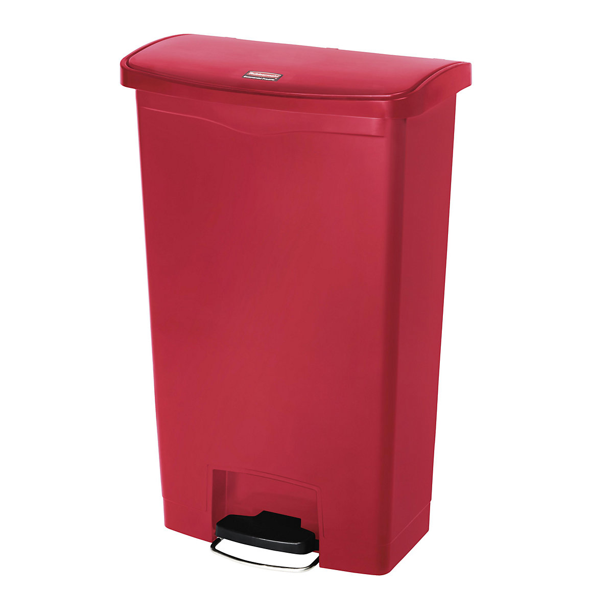 SLIM JIM® waste collector with pedal – Rubbermaid, capacity 68 l, WxHxD 322 x 803 x 500 mm, red-6