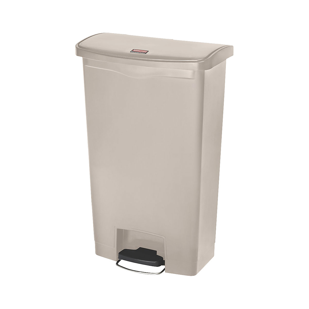 SLIM JIM® waste collector with pedal – Rubbermaid, capacity 68 l, WxHxD 322 x 803 x 500 mm, beige-5