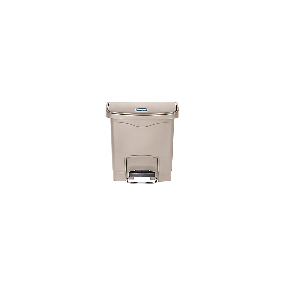 SLIM JIM® waste collector with pedal – Rubbermaid, capacity 15 l, WxHxD 230 x 399 x 377 mm, beige-4