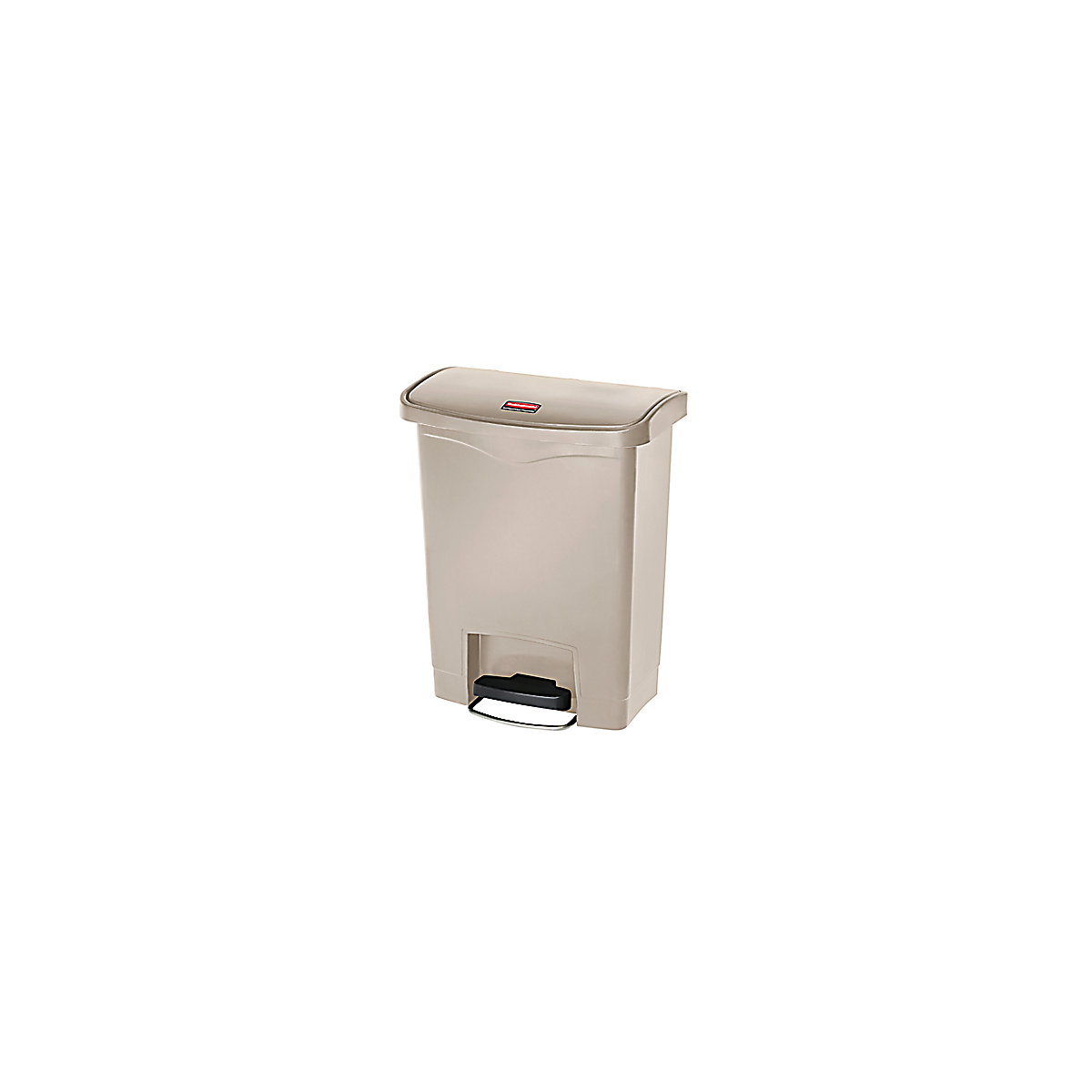 SLIM JIM® waste collector with pedal – Rubbermaid, capacity 30 l, WxHxD 271 x 536 x 425 mm, beige-3