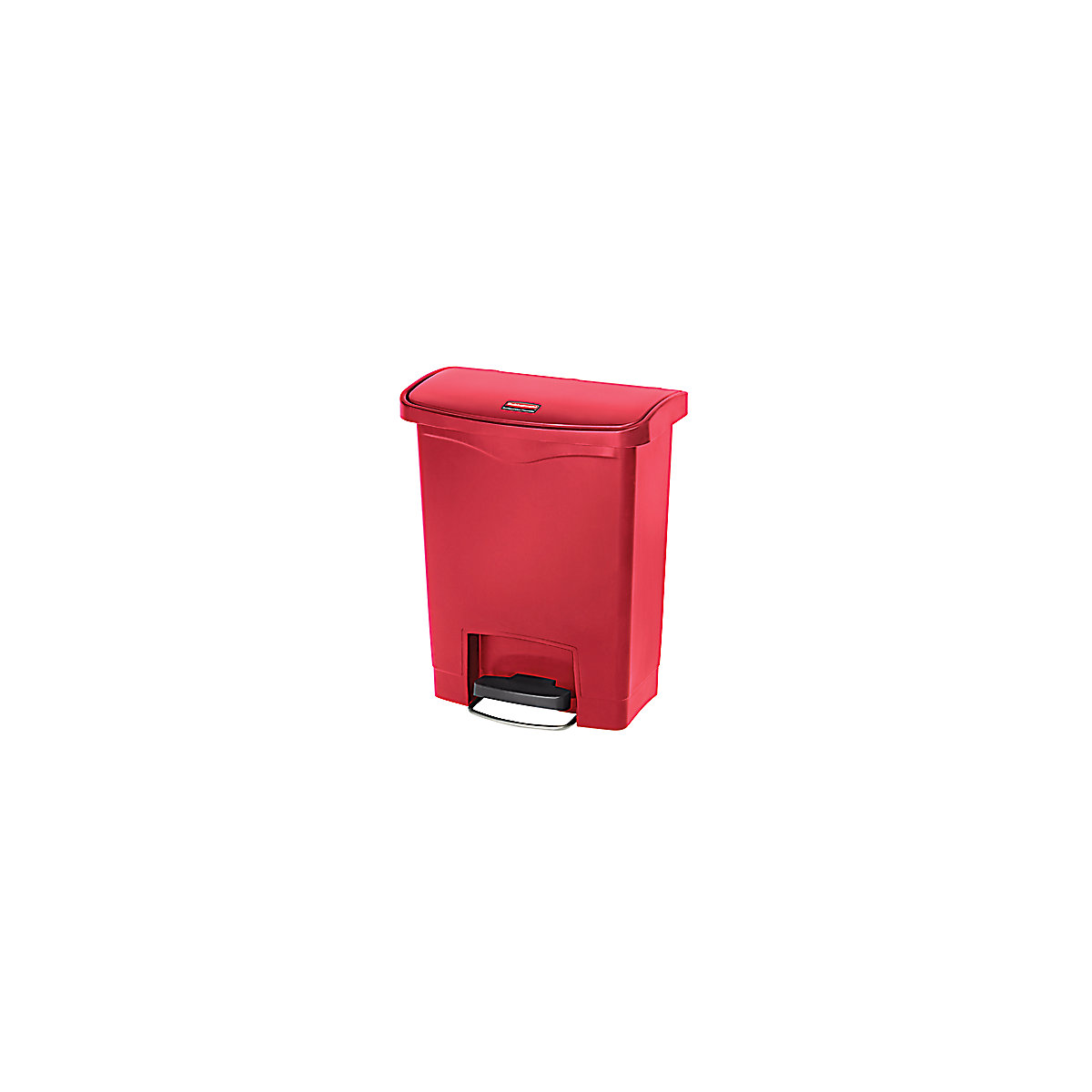 SLIM JIM® waste collector with pedal – Rubbermaid, capacity 30 l, WxHxD 271 x 536 x 425 mm, red-6