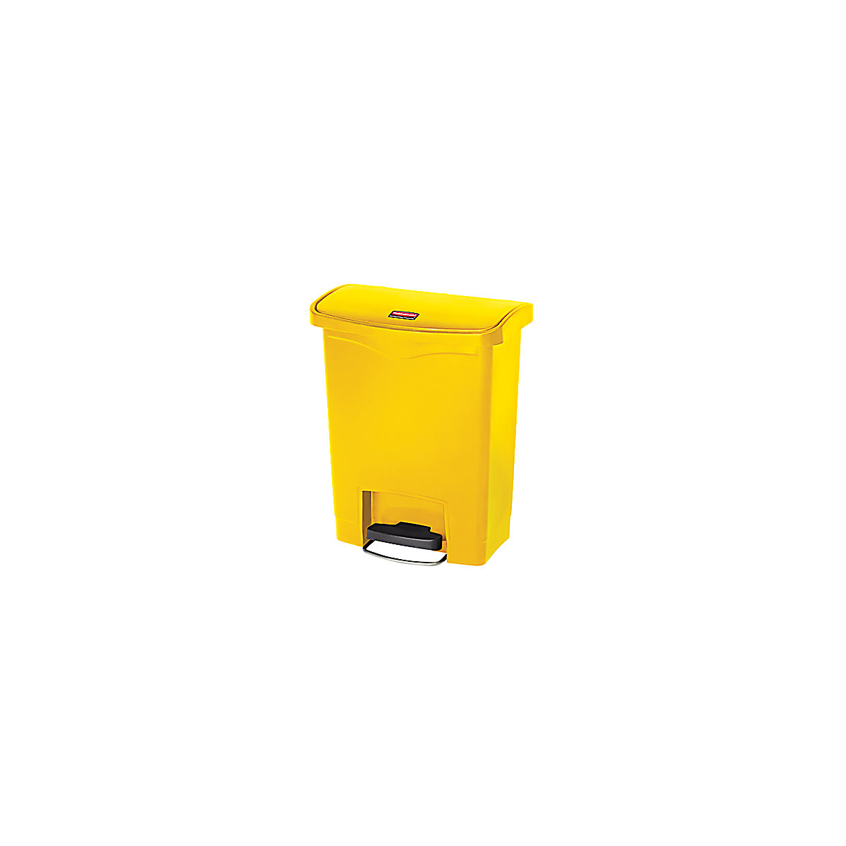 SLIM JIM® waste collector with pedal – Rubbermaid, capacity 30 l, WxHxD 271 x 536 x 425 mm, yellow-4