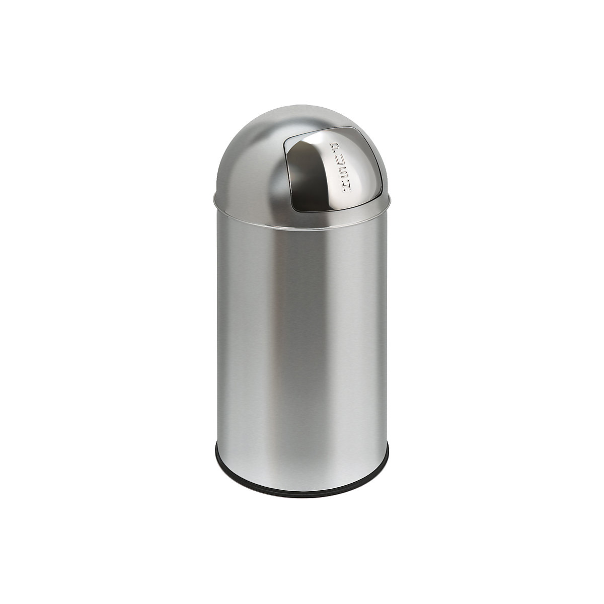 Stainless steel push waste bin (Product illustration 2)