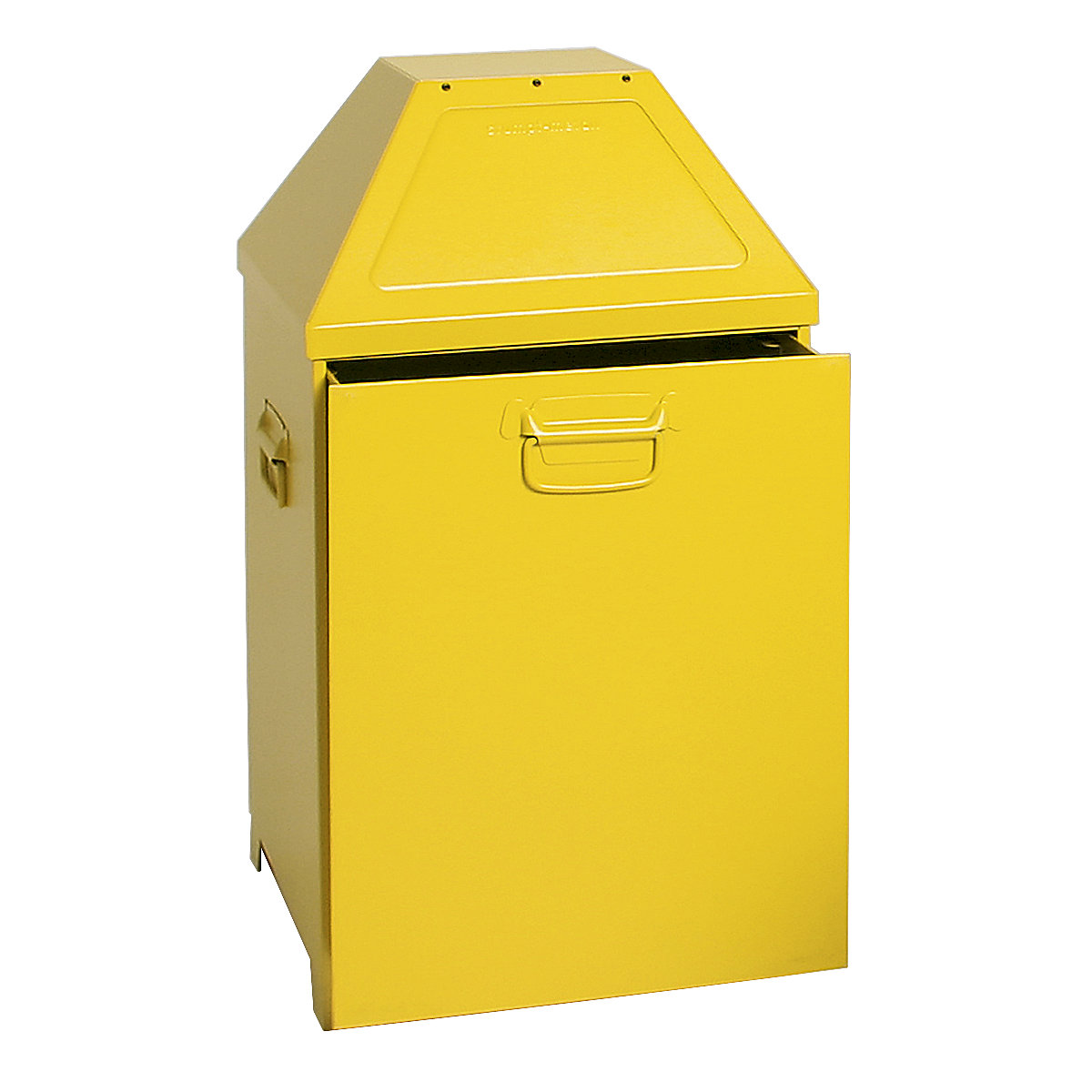Waste collector, 95 l, flame extinguishing, removable insert, yellow