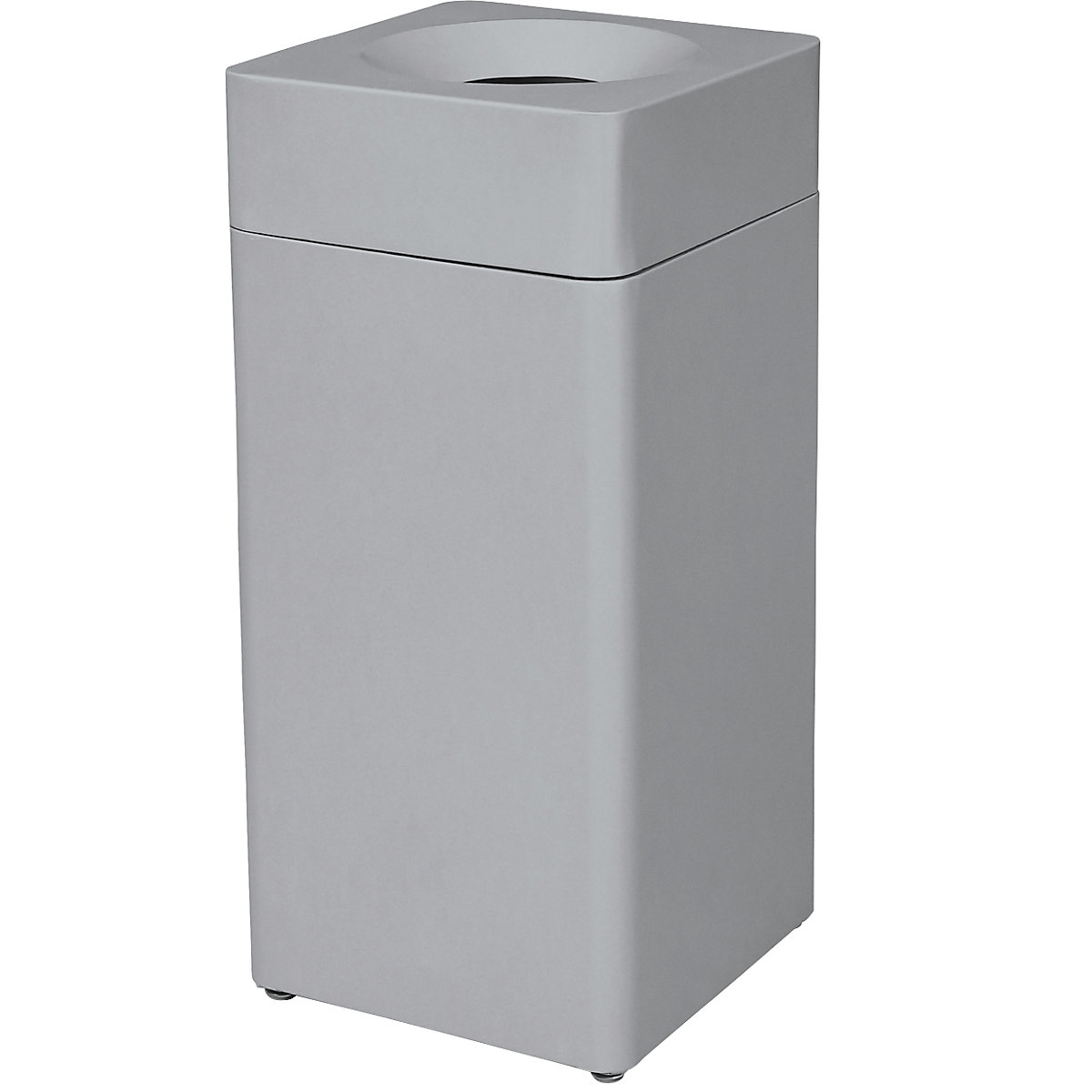 Waste collector, square, capacity 42 l, WxHxD 350 x 760 x 350 mm, silver grey-5