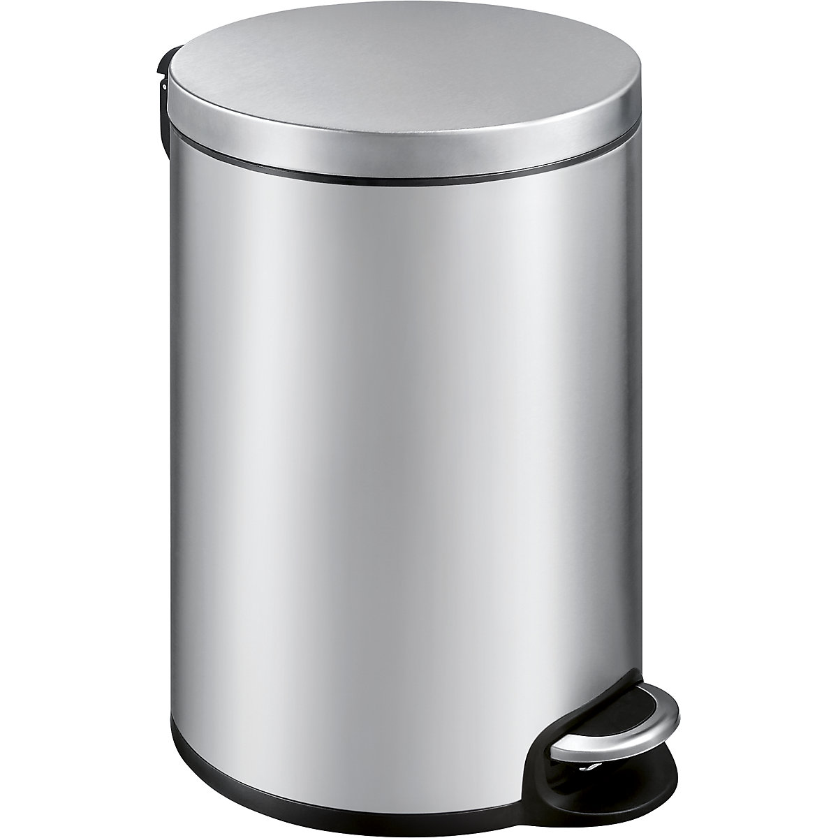 Waste collector with pedal, stainless steel