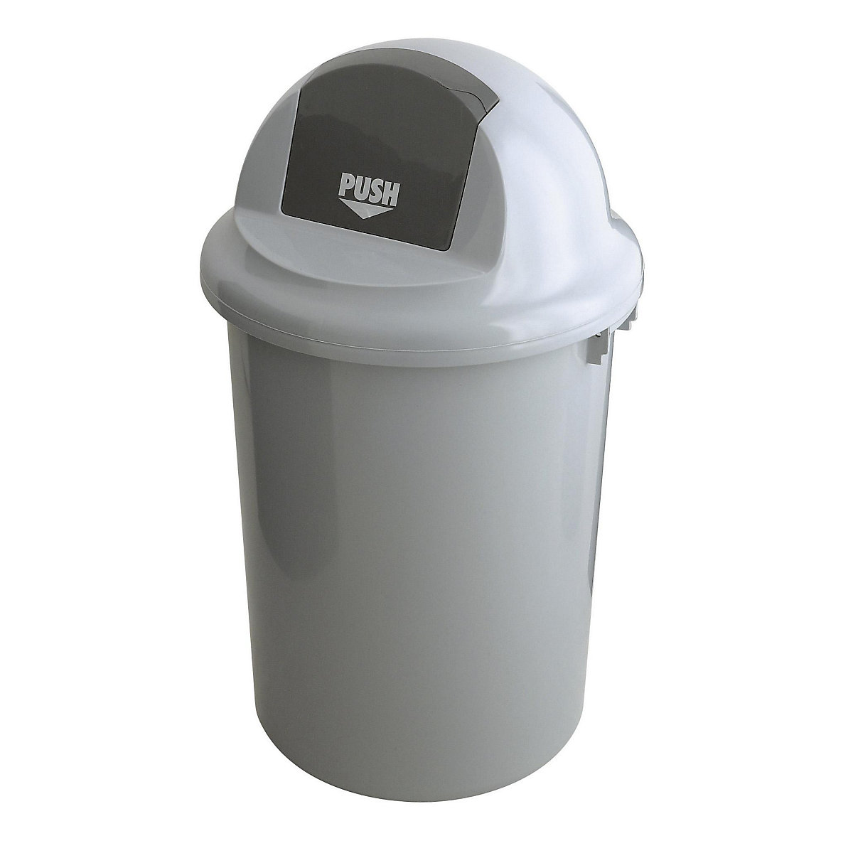 Waste collector with push lid
