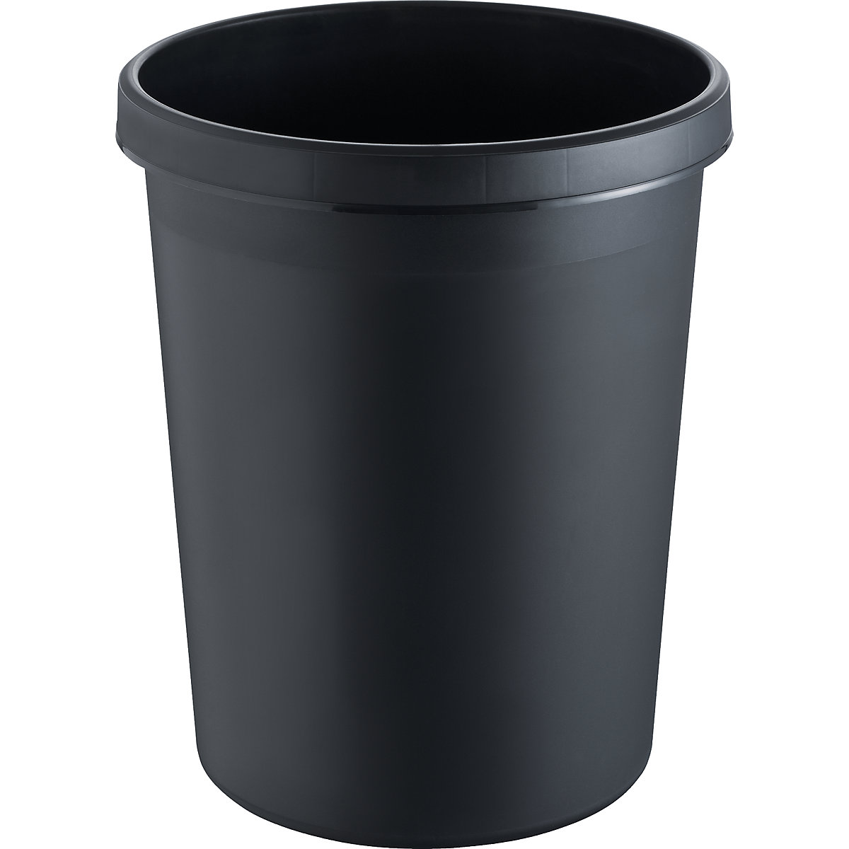 Plastic waste paper bin – helit, capacity 45 l, pack of 2, HxØ 480 x 390 mm, black-5