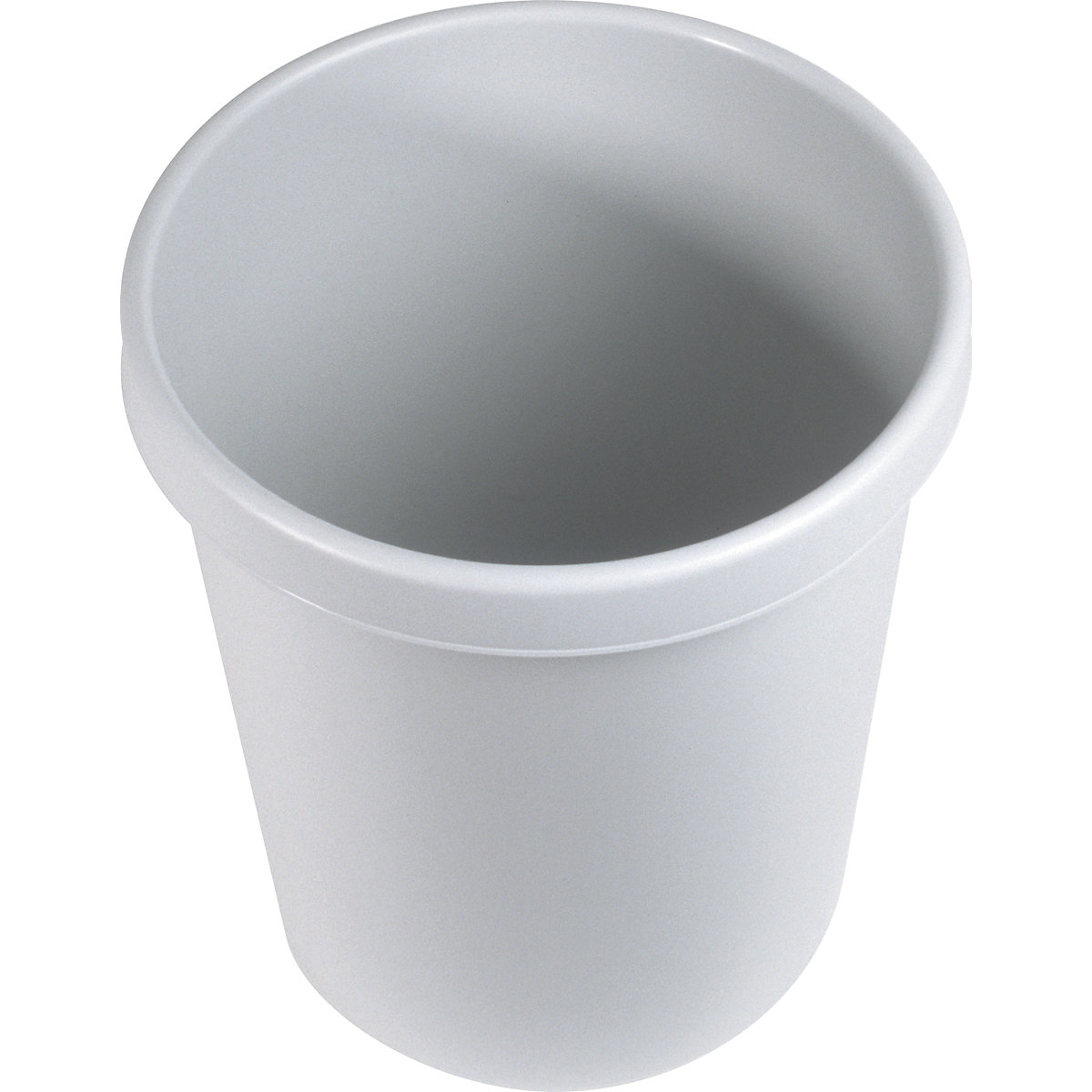 Plastic waste paper bin – helit, capacity 30 l, pack of 5, HxØ 405 x 350 mm, light grey-5