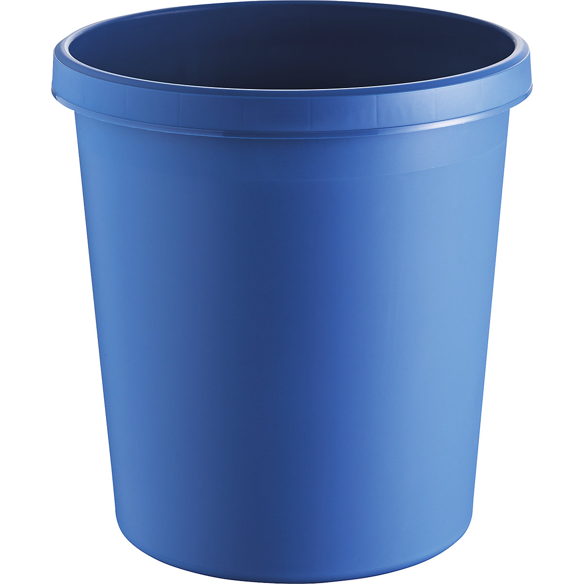 Plastic waste paper bin – helit, capacity 18 l, HxØ 320 x 310 mm, blue, pack of 15-3
