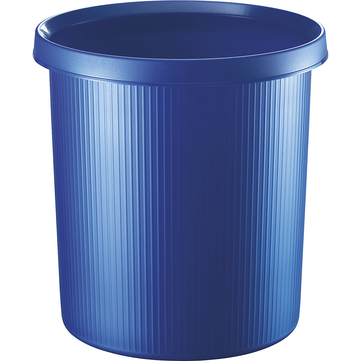 Plastic waste paper bin with stripes – helit