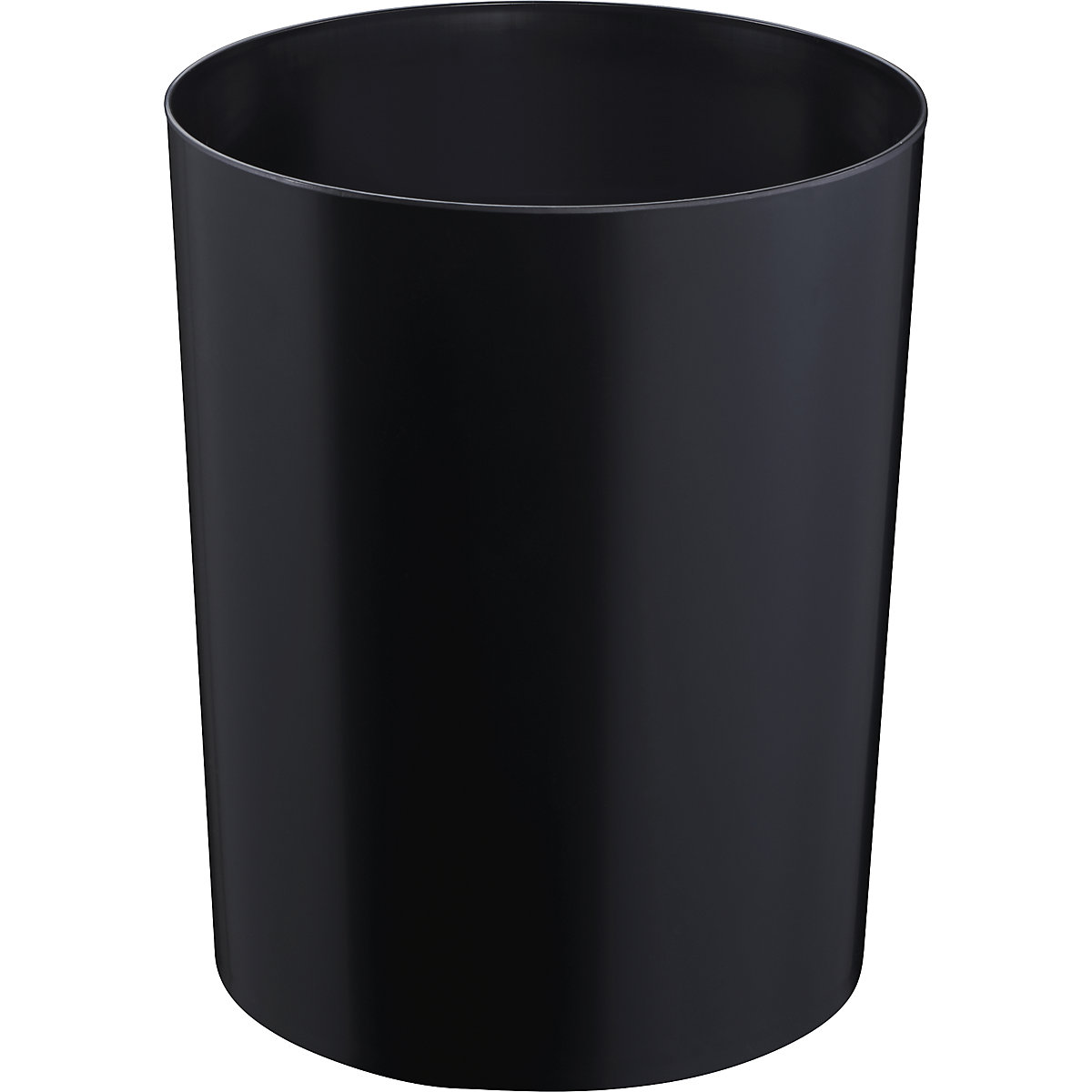 Safety paper bin – ZWINGO, capacity 13 l, Ø 245 mm, black-3