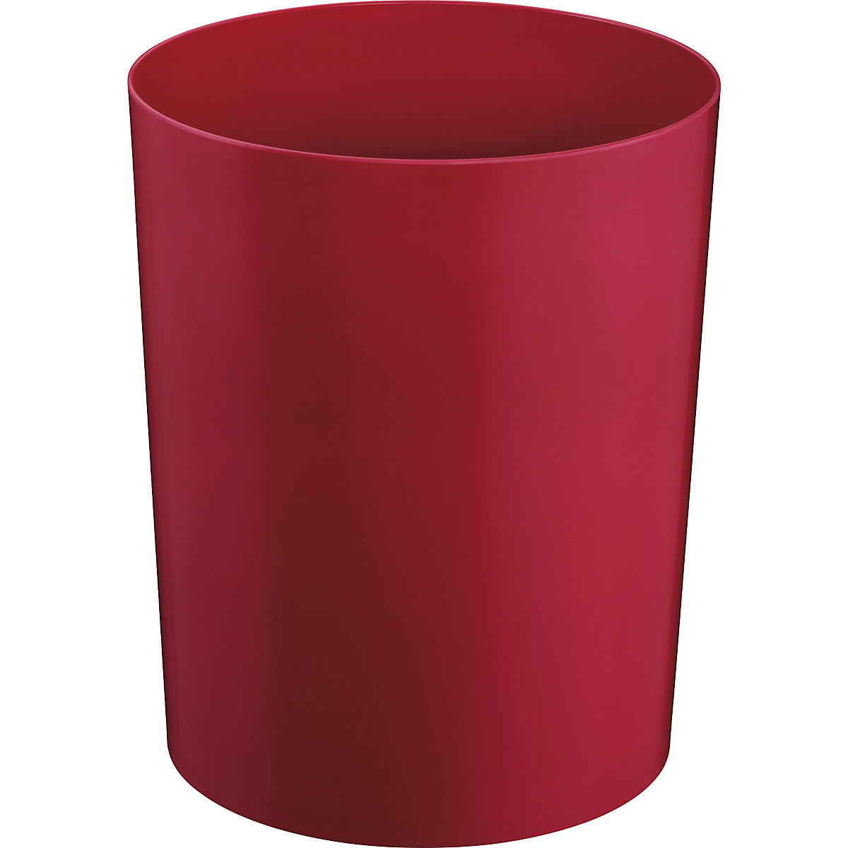 Safety paper bin with aluminium insert – ZWINGO, capacity 20 l, Ø 280 mm, bordeaux-3