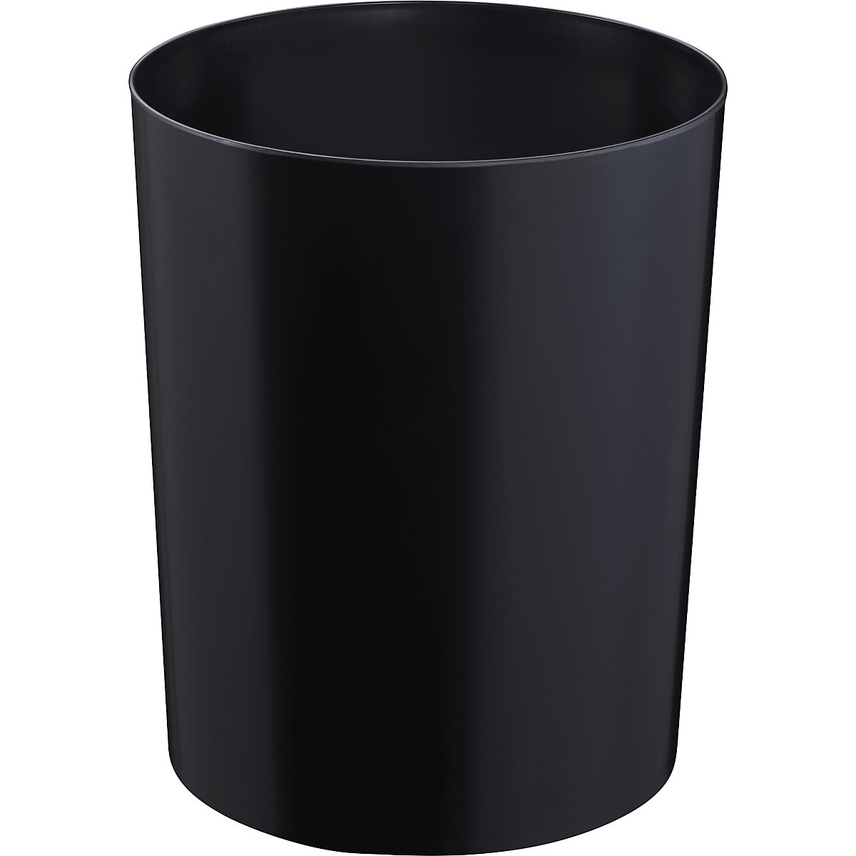 Safety paper bin with aluminium insert – ZWINGO, capacity 20 l, Ø 280 mm, black-4