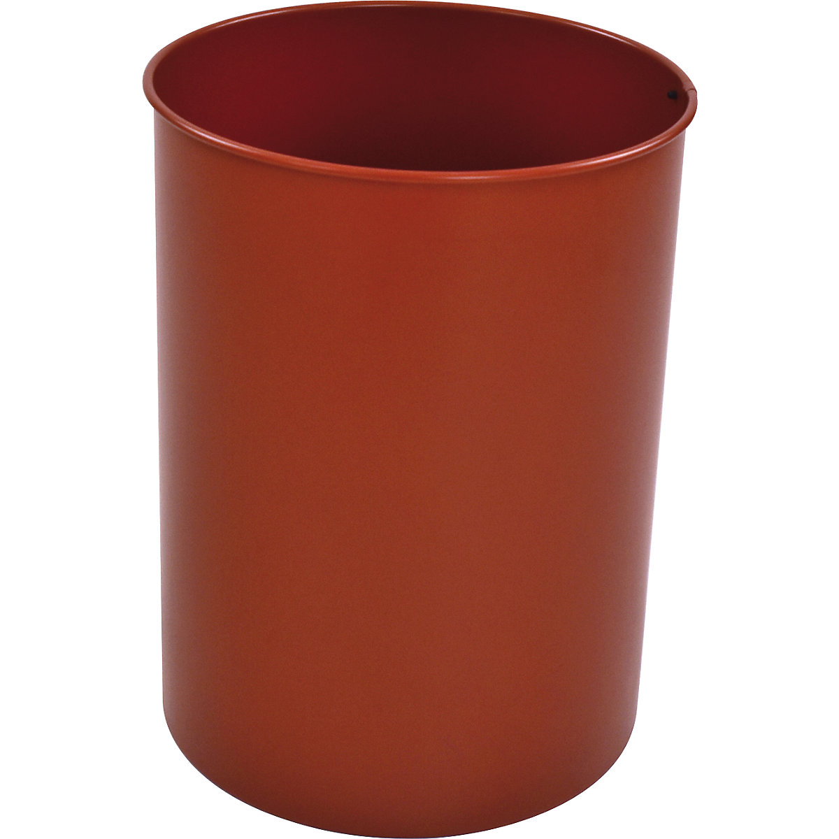 Waste paper bin, steel, round, capacity 30 l, HxØ 470 x 335 mm, red-5