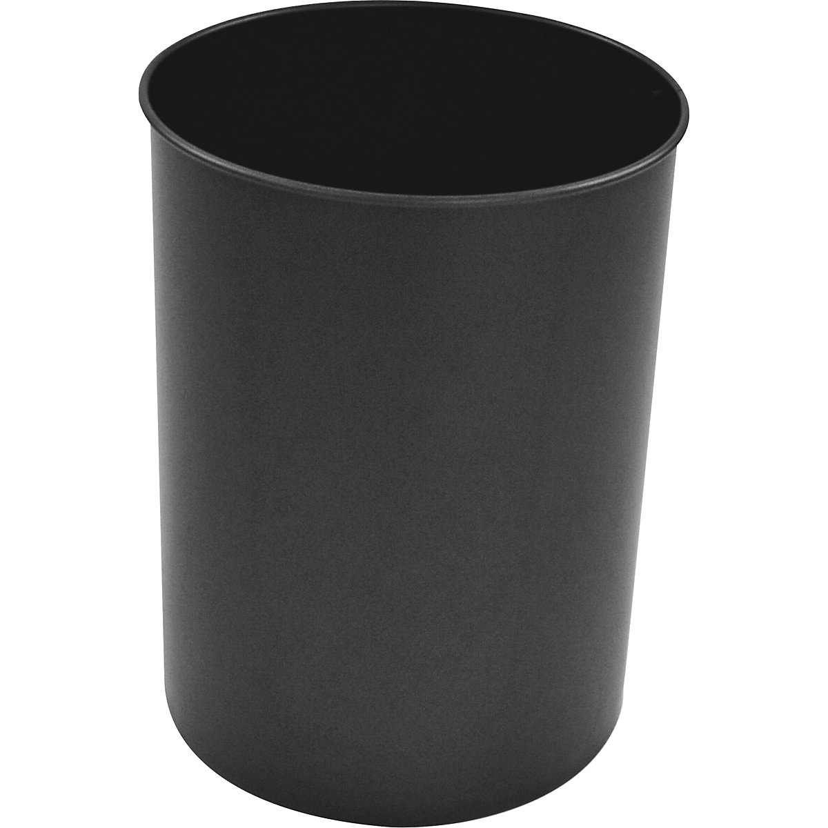 Waste paper bin, steel, round, capacity 30 l, HxØ 470 x 335 mm, black-2