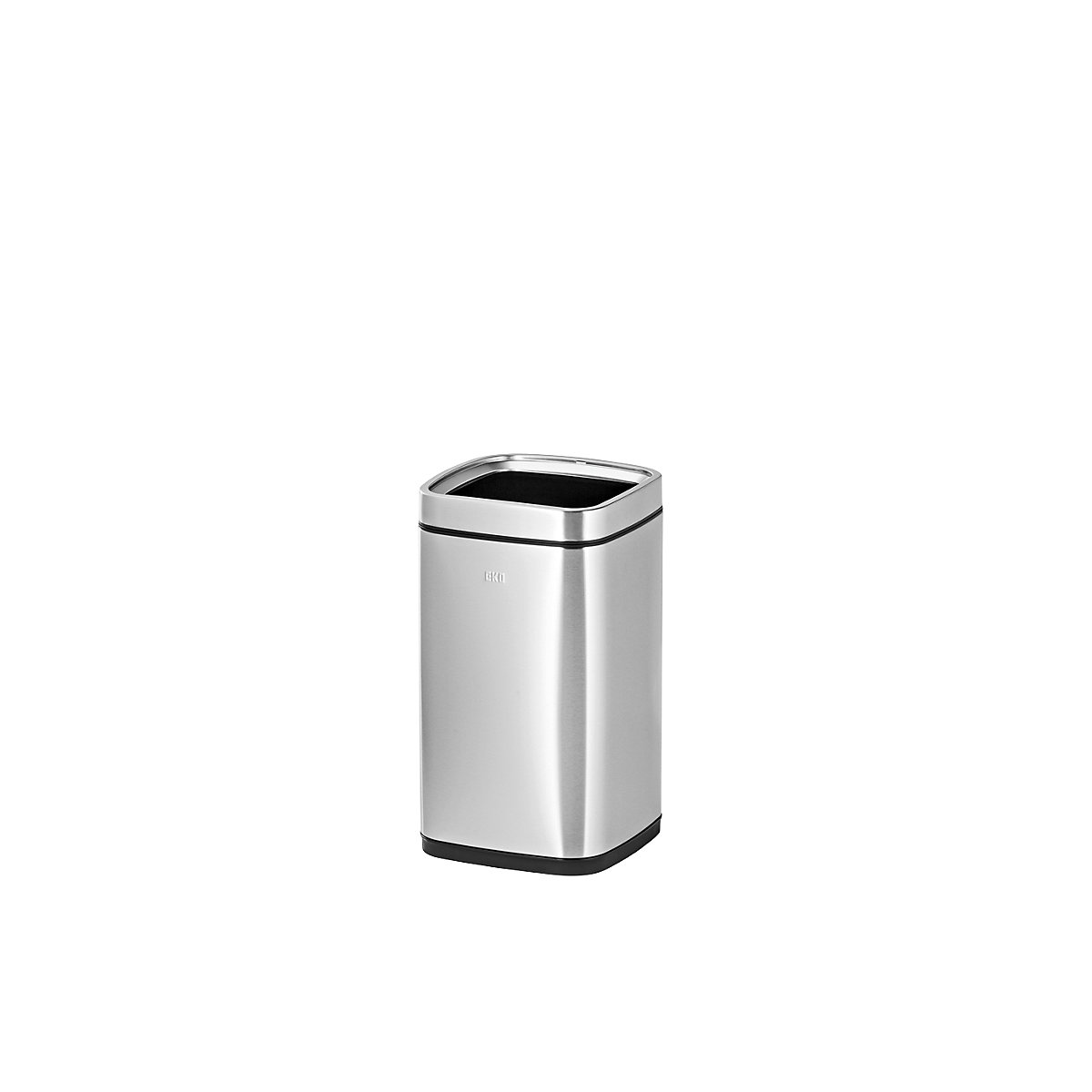 Waste paper bin with inner container – EKO, capacity 12 l, stainless steel-4