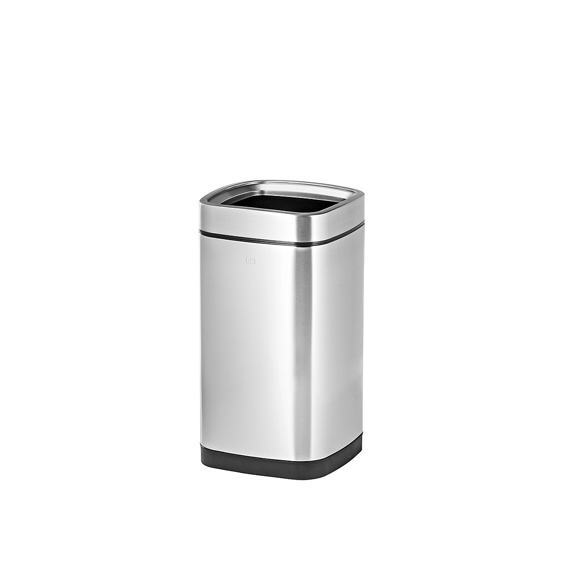 Waste paper bin with inner container – EKO, capacity 28 l, stainless steel-5