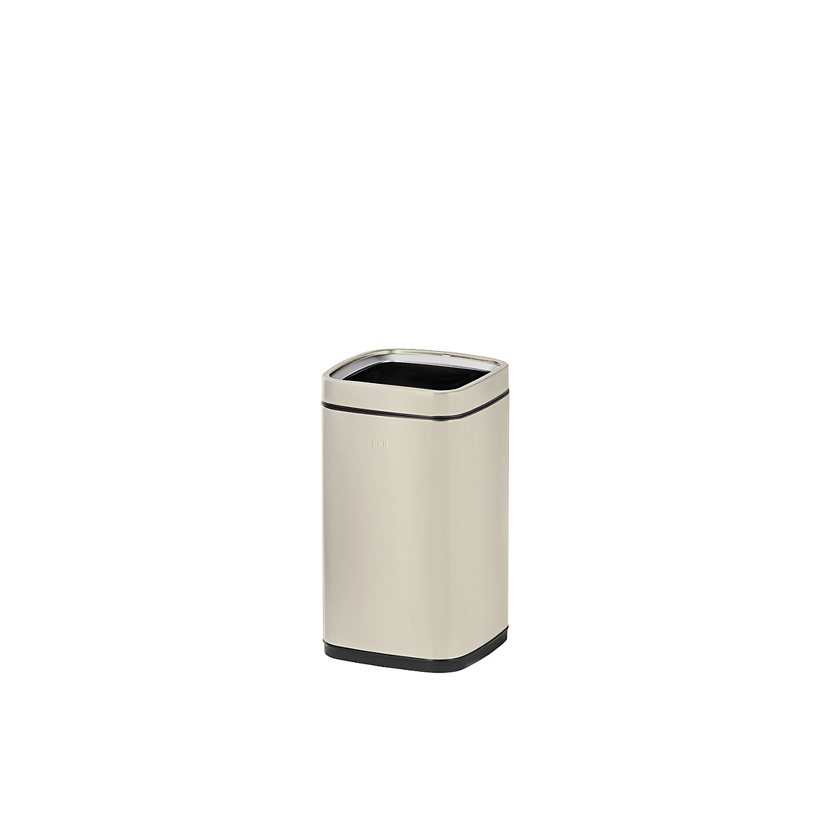 Waste paper bin with inner container – EKO, capacity 12 l, cream-5