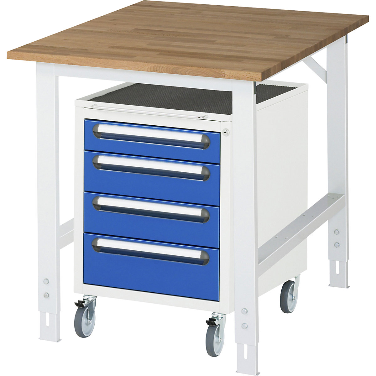 Arbeitstisch mit Schubladenschrank