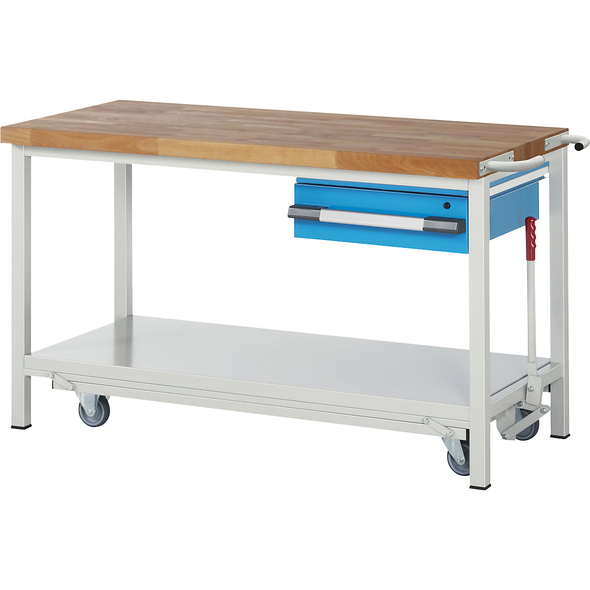 Fahr- und absenkbare Werkbank, Gestellbauweise Serie 8000 eurokraft pro