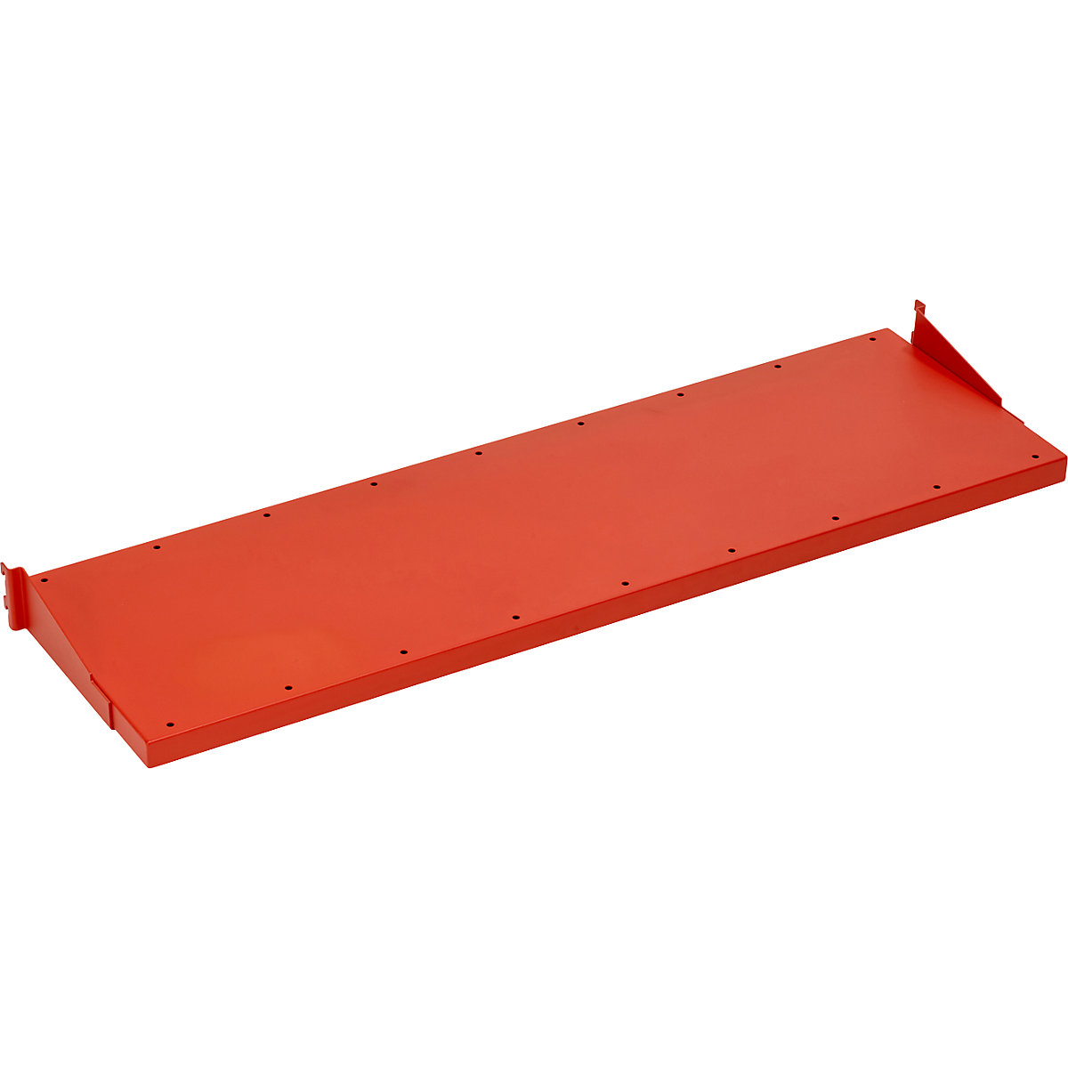 Kartonagen-Magazinboard, zur Befestigung an Aufsatzholmen, für Tischbreite 1400 mm, 6 Trennbügel