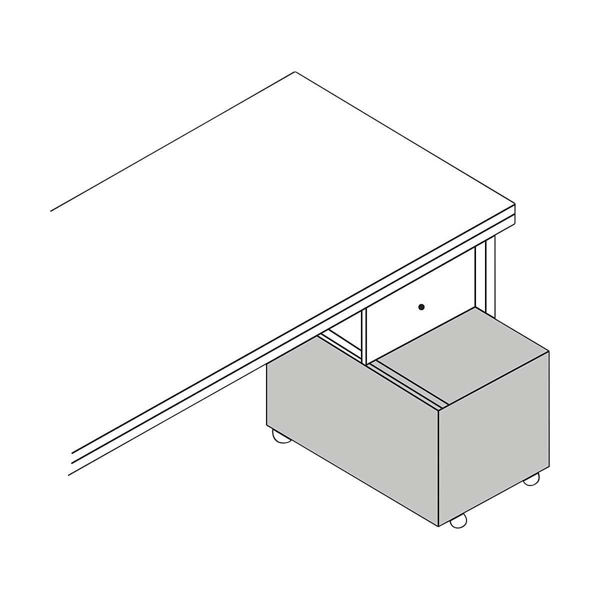Rollcontainer, oben offen (Produktabbildung 2)-1