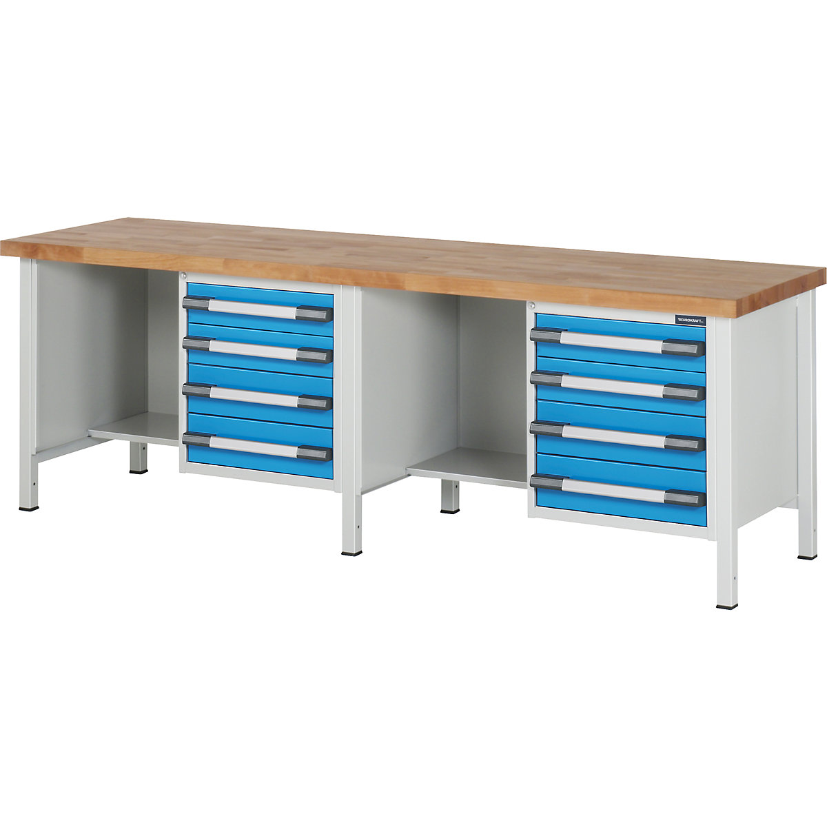 Werkbank, Gestellbauweise Serie 8000 eurokraft pro (Produktabbildung 5)-4