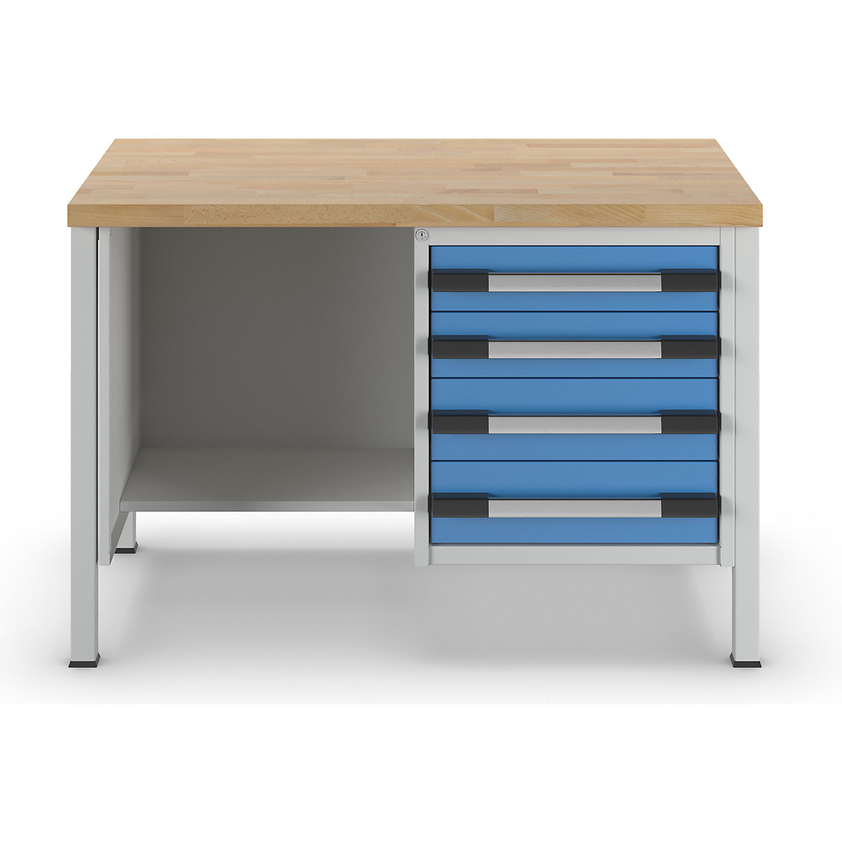 Werkbank, Gestellbauweise Serie 8000 eurokraft pro (Produktabbildung 6)-5
