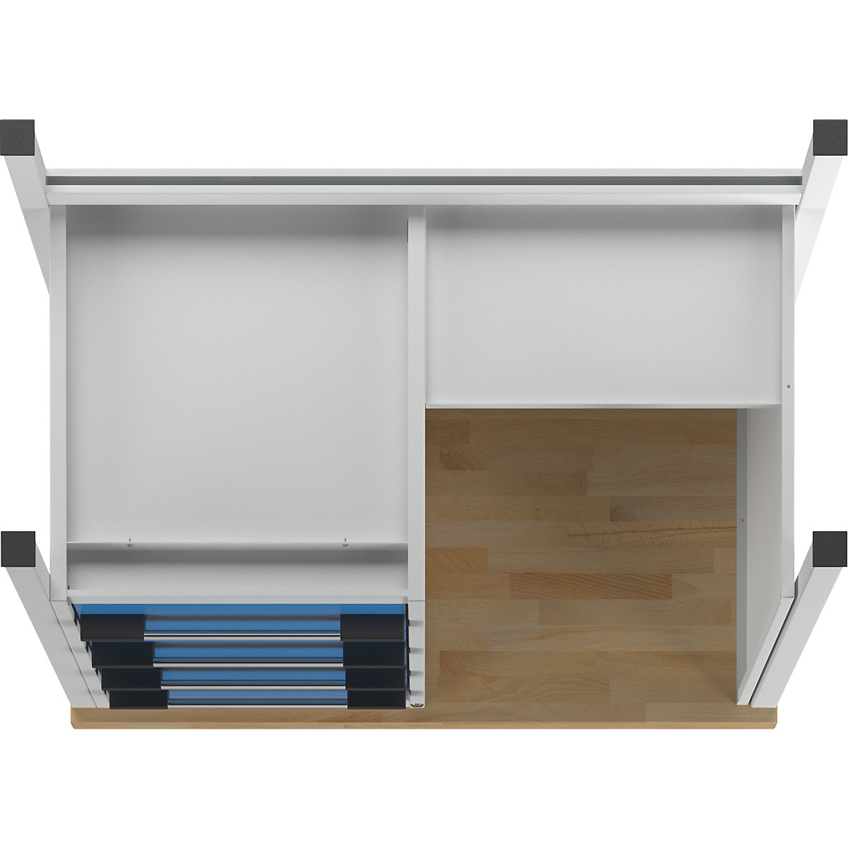 Werkbank, Gestellbauweise Serie 8000 eurokraft pro (Produktabbildung 2)-1