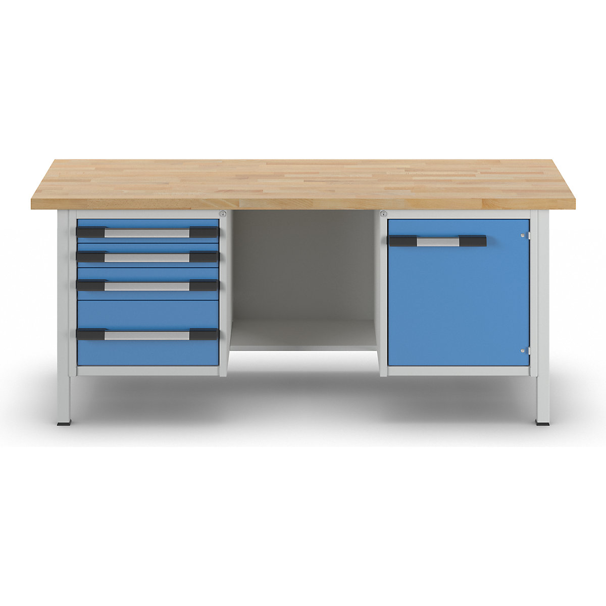 Werkbank, Gestellbauweise Serie 8000 eurokraft pro (Produktabbildung 8)-7