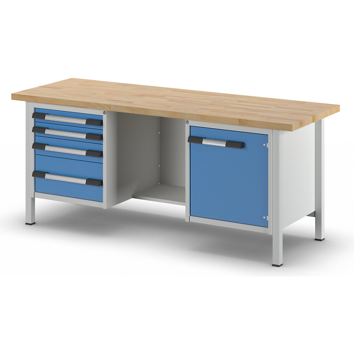 Werkbank, Gestellbauweise Serie 8000 eurokraft pro (Produktabbildung 5)-4