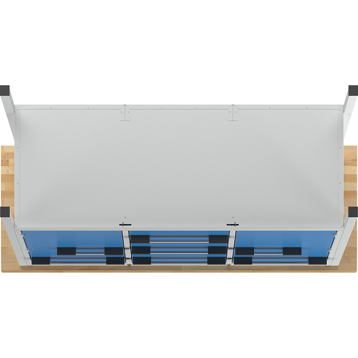 Werkbank, Gestellbauweise Serie 8000 eurokraft pro (Produktabbildung 4)-3