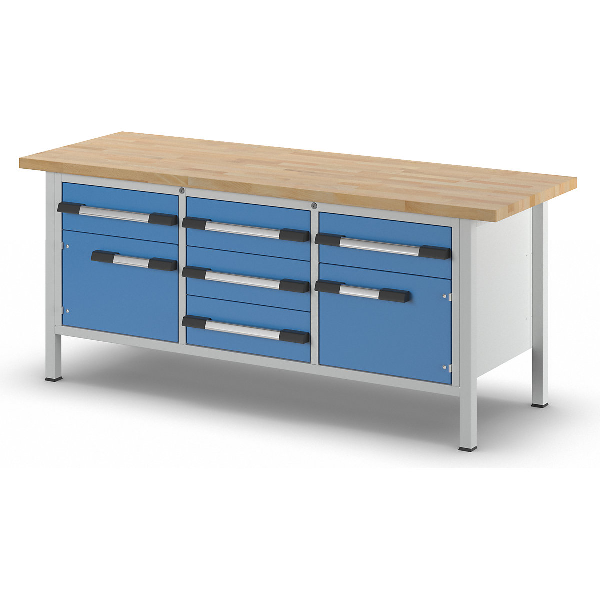 Werkbank, Gestellbauweise Serie 8000 eurokraft pro (Produktabbildung 5)-4