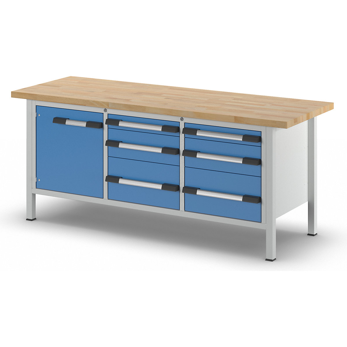 Werkbank, Gestellbauweise Serie 8000 eurokraft pro (Produktabbildung 5)-4