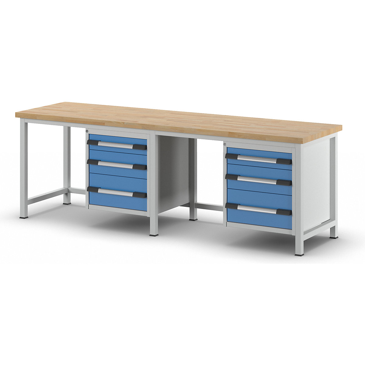 Werkbank, Gestellbauweise Serie 8000 eurokraft pro (Produktabbildung 7)-6