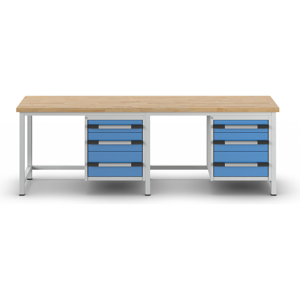 Werkbank, Gestellbauweise Serie 8000 eurokraft pro (Produktabbildung 4)-3