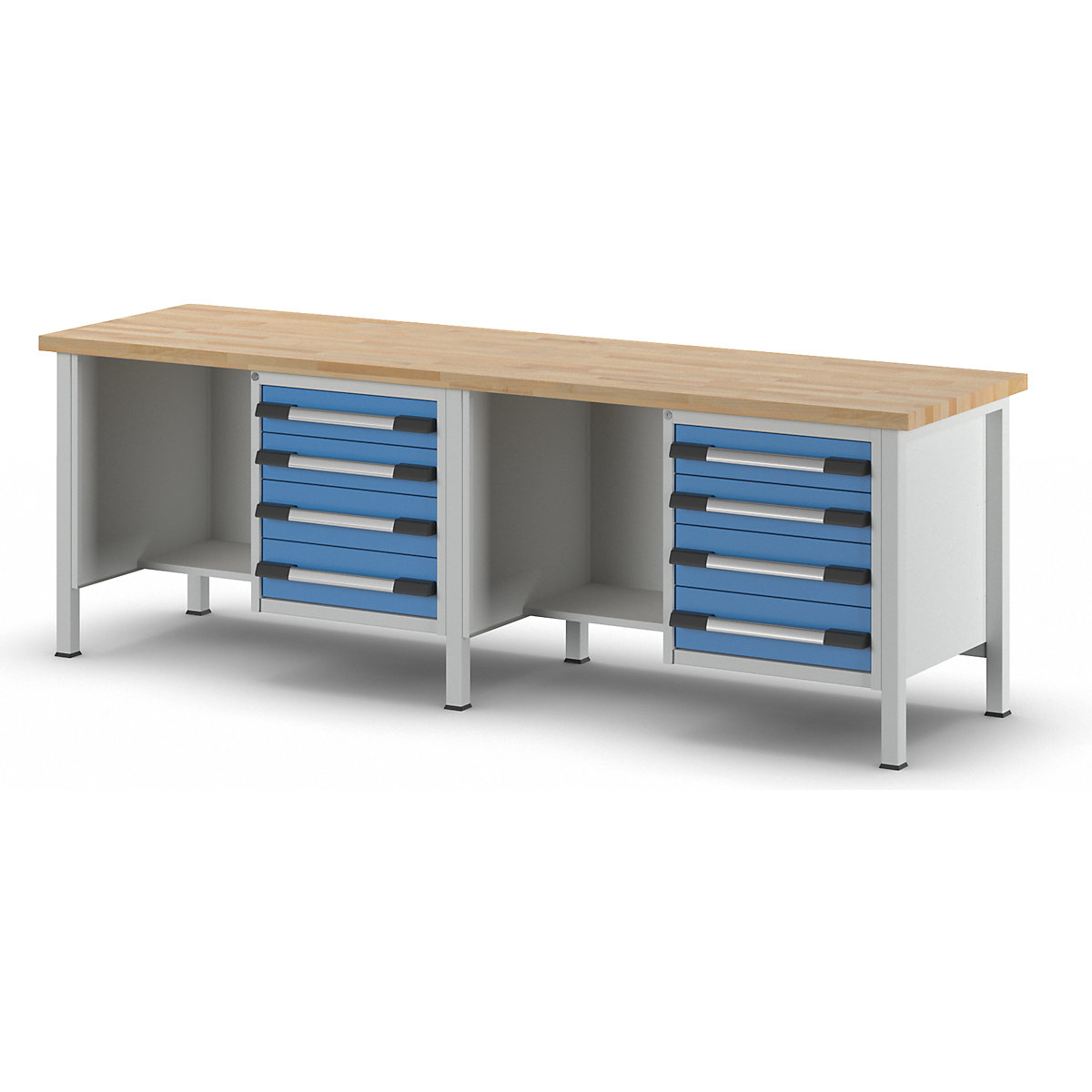Werkbank, Gestellbauweise Serie 8000 eurokraft pro (Produktabbildung 3)-2