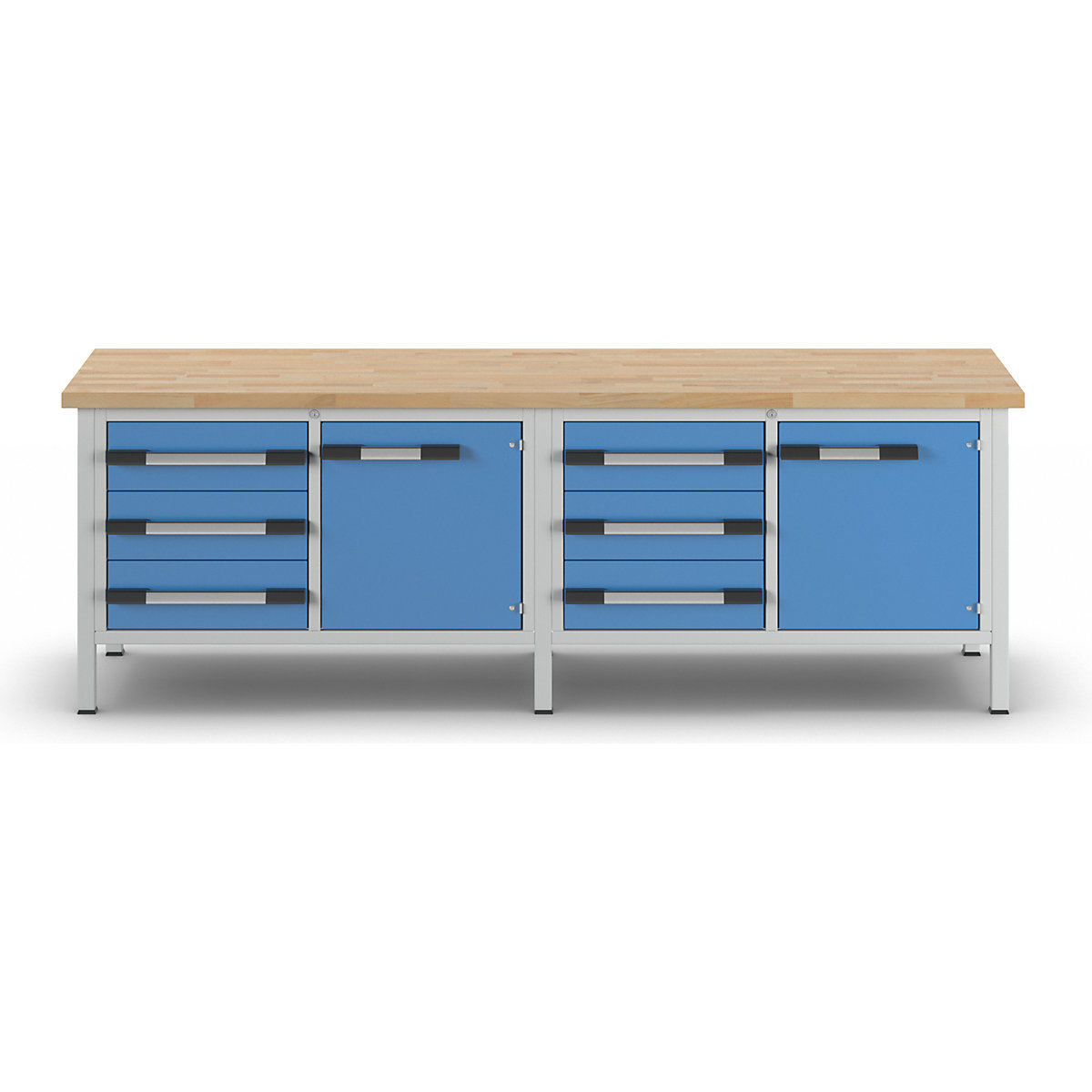 Werkbank, Gestellbauweise Serie 8000 eurokraft pro (Produktabbildung 8)-7