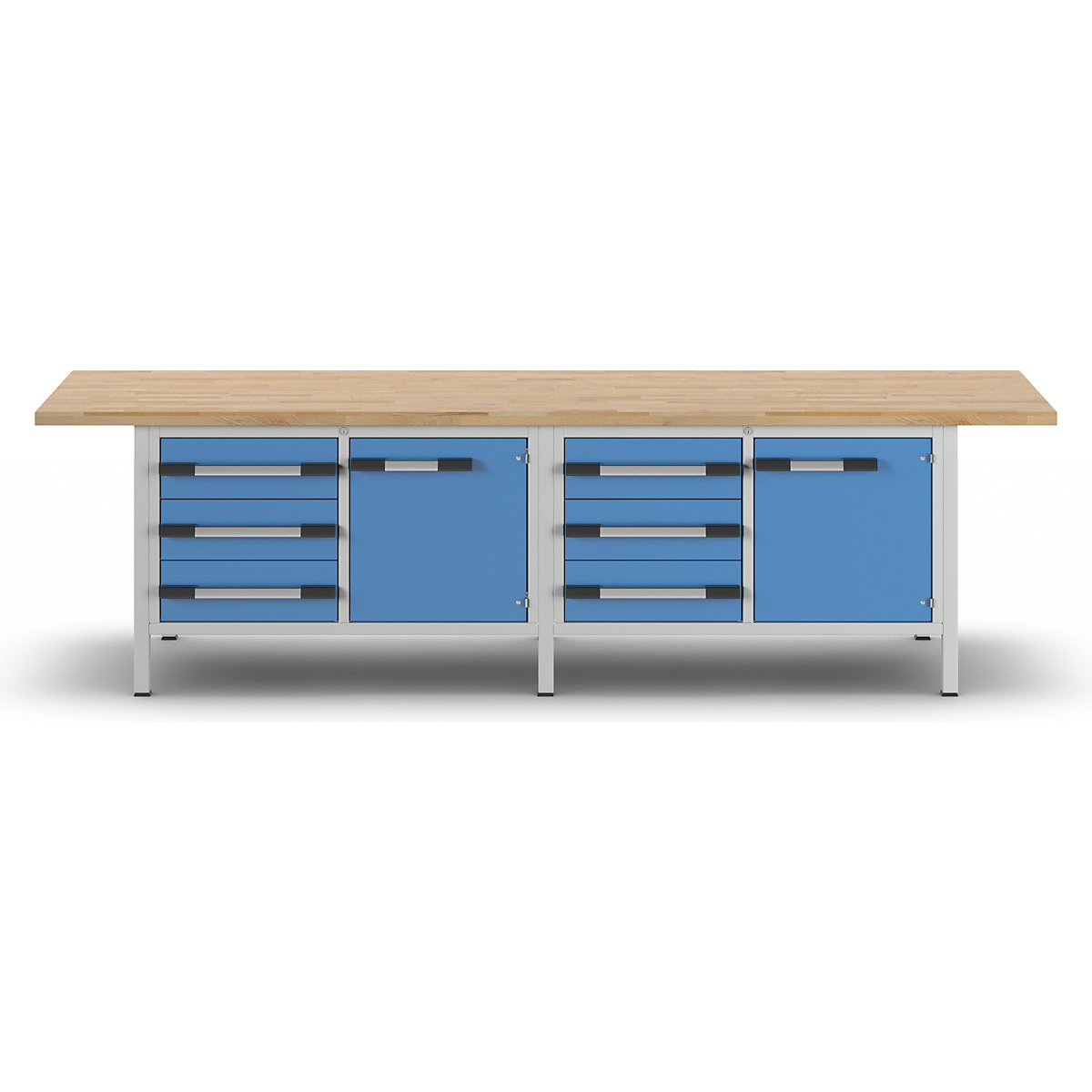 Werkbank, Gestellbauweise Serie 8000 eurokraft pro (Produktabbildung 4)-3