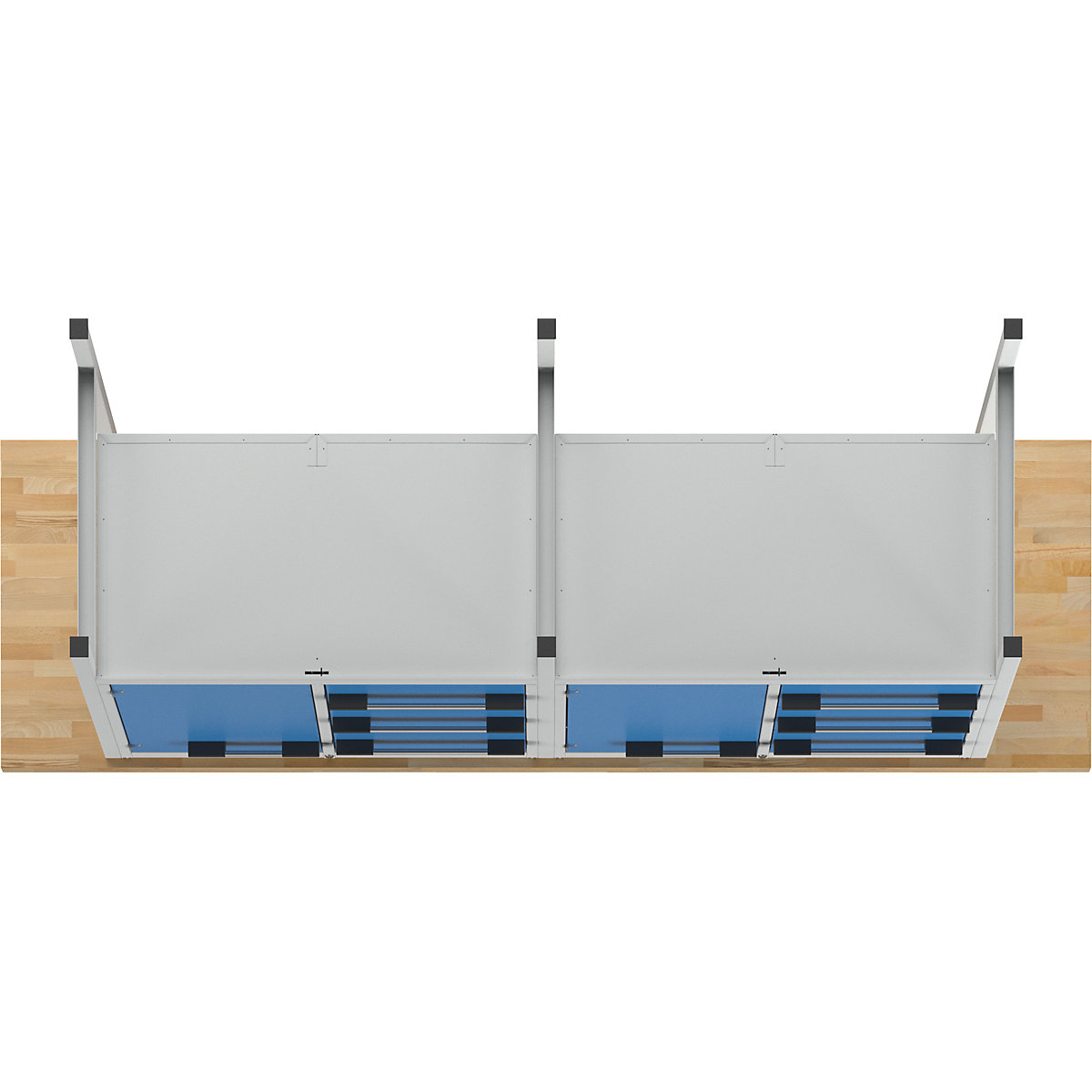 Werkbank, Gestellbauweise Serie 8000 eurokraft pro (Produktabbildung 5)-4